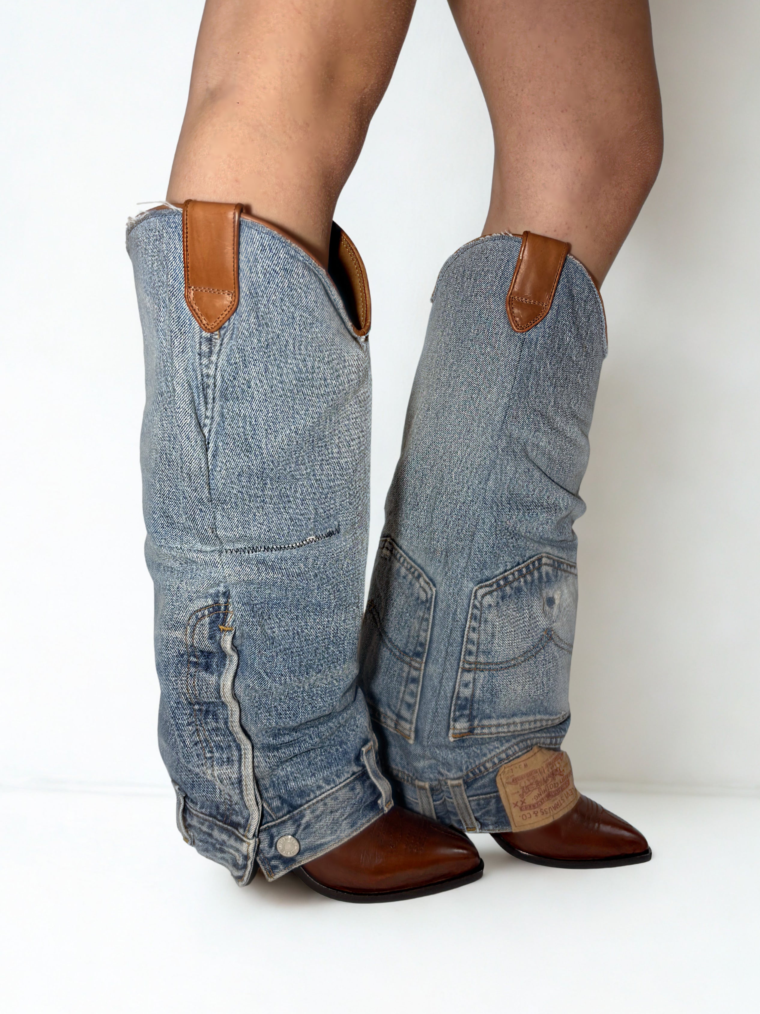 DENIQUE HIGH COWBOY BOOTS