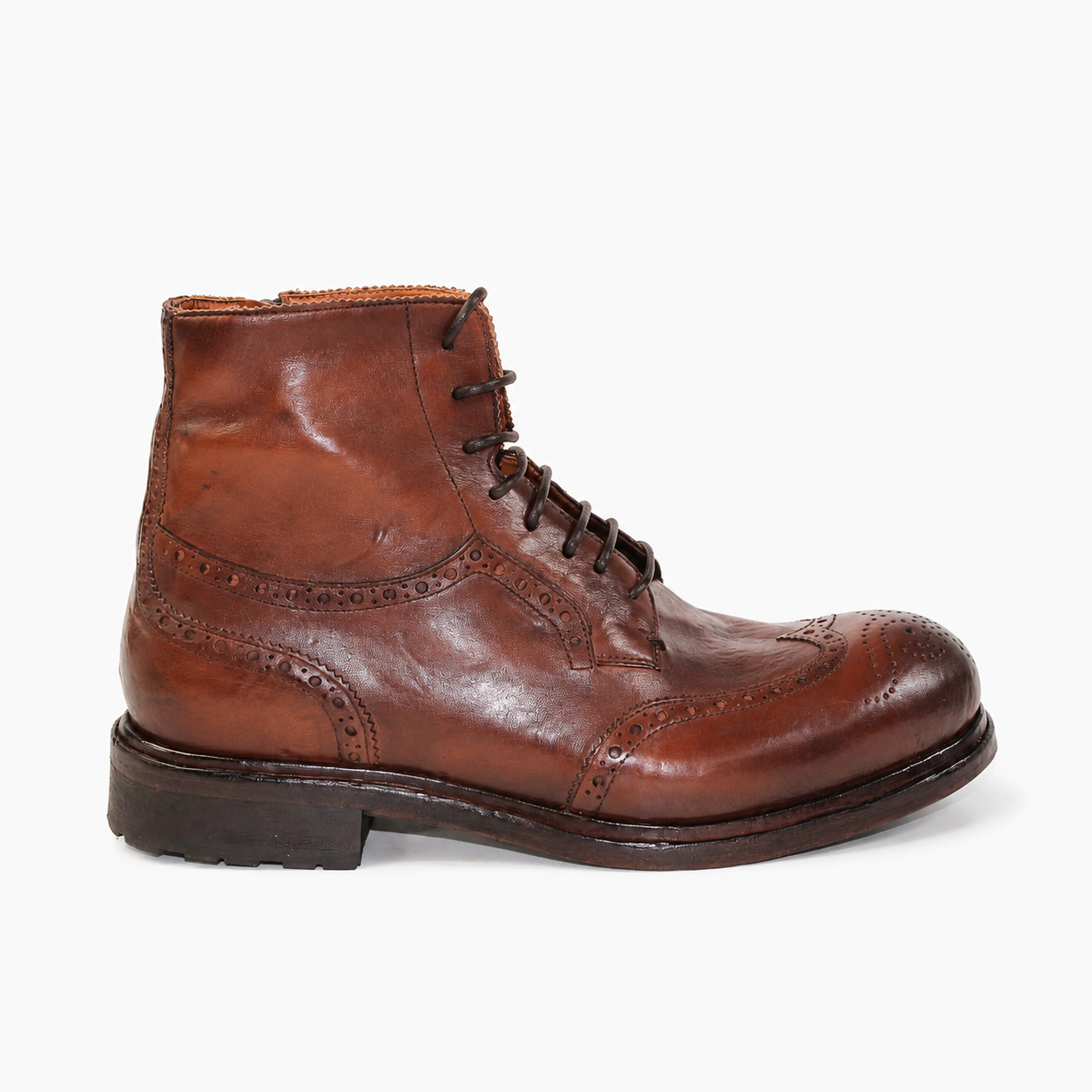 LAST PAIR 39/43- GRILLO LACED BOOTS