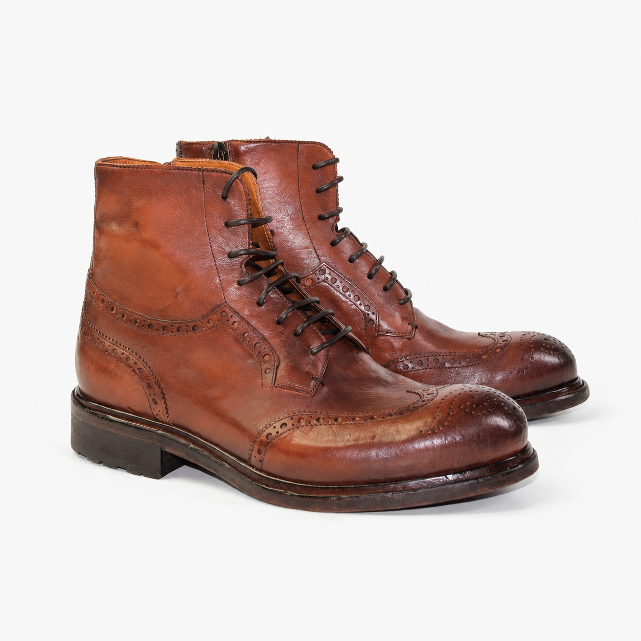 LAST PAIR 39/43- GRILLO LACED BOOTS