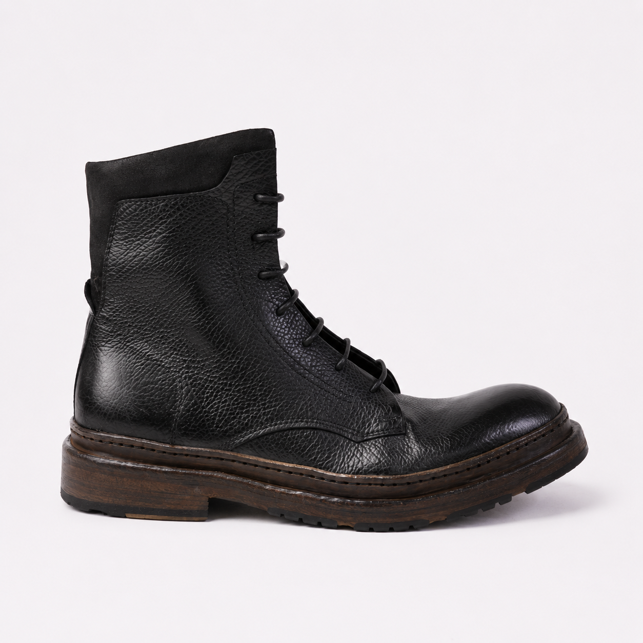 Cody Black Laced Combat Boots