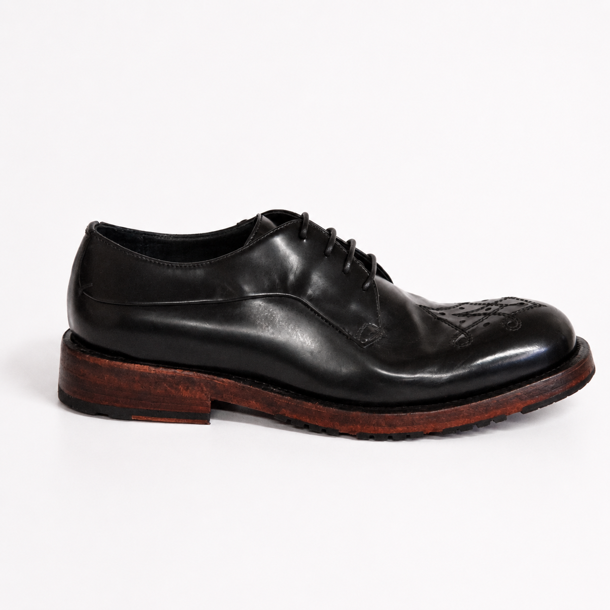 BOING BLACK DERBY SHOES
