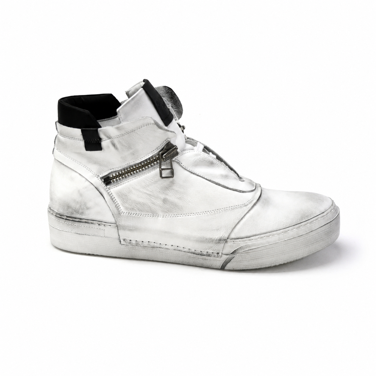 ROCHELLE WHITE HIDDEN LACES SNEAKERS