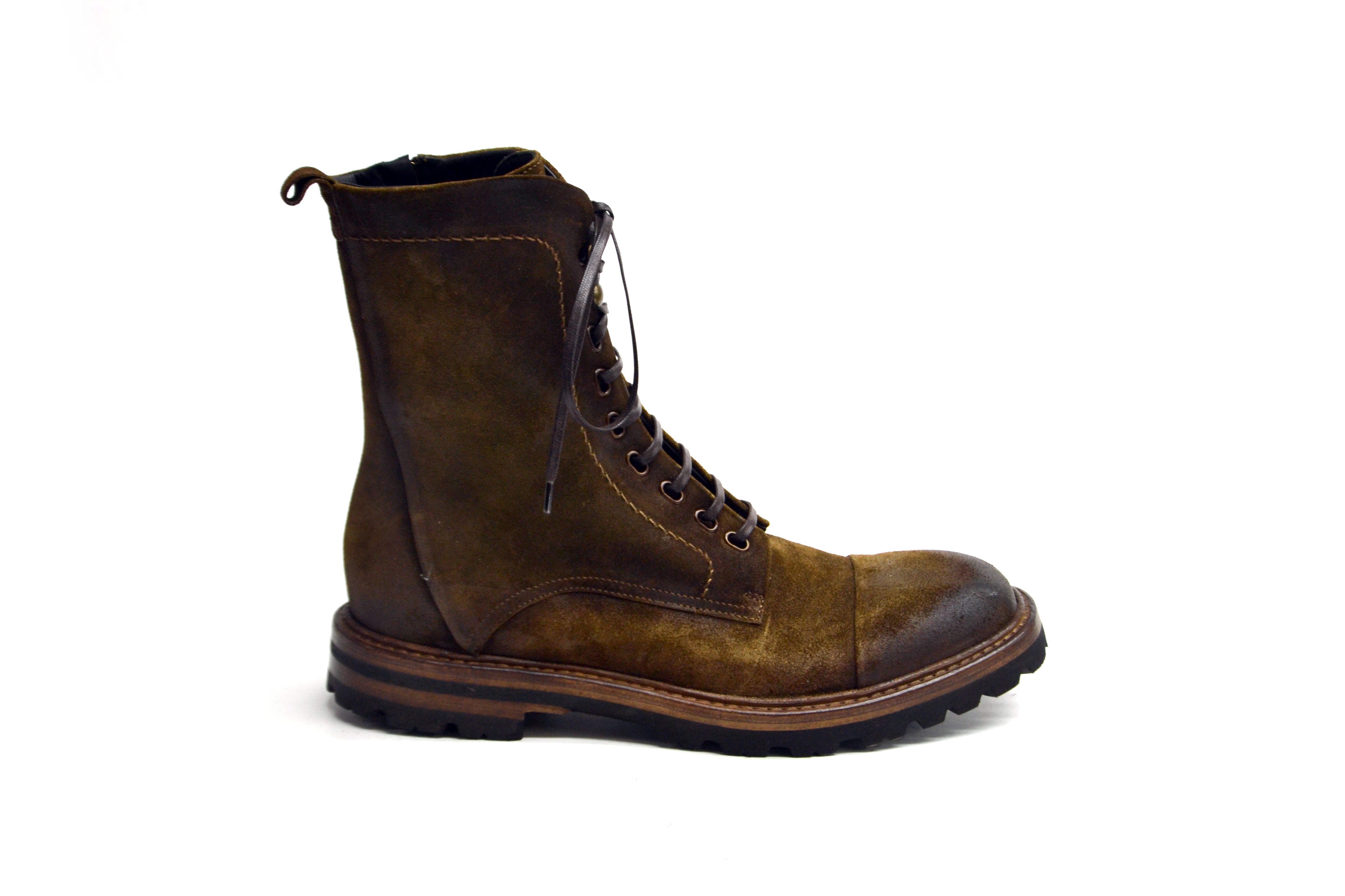 LETZTES PAAR 42 - MILITÄRSTIEFEL AUS WILDLEDER