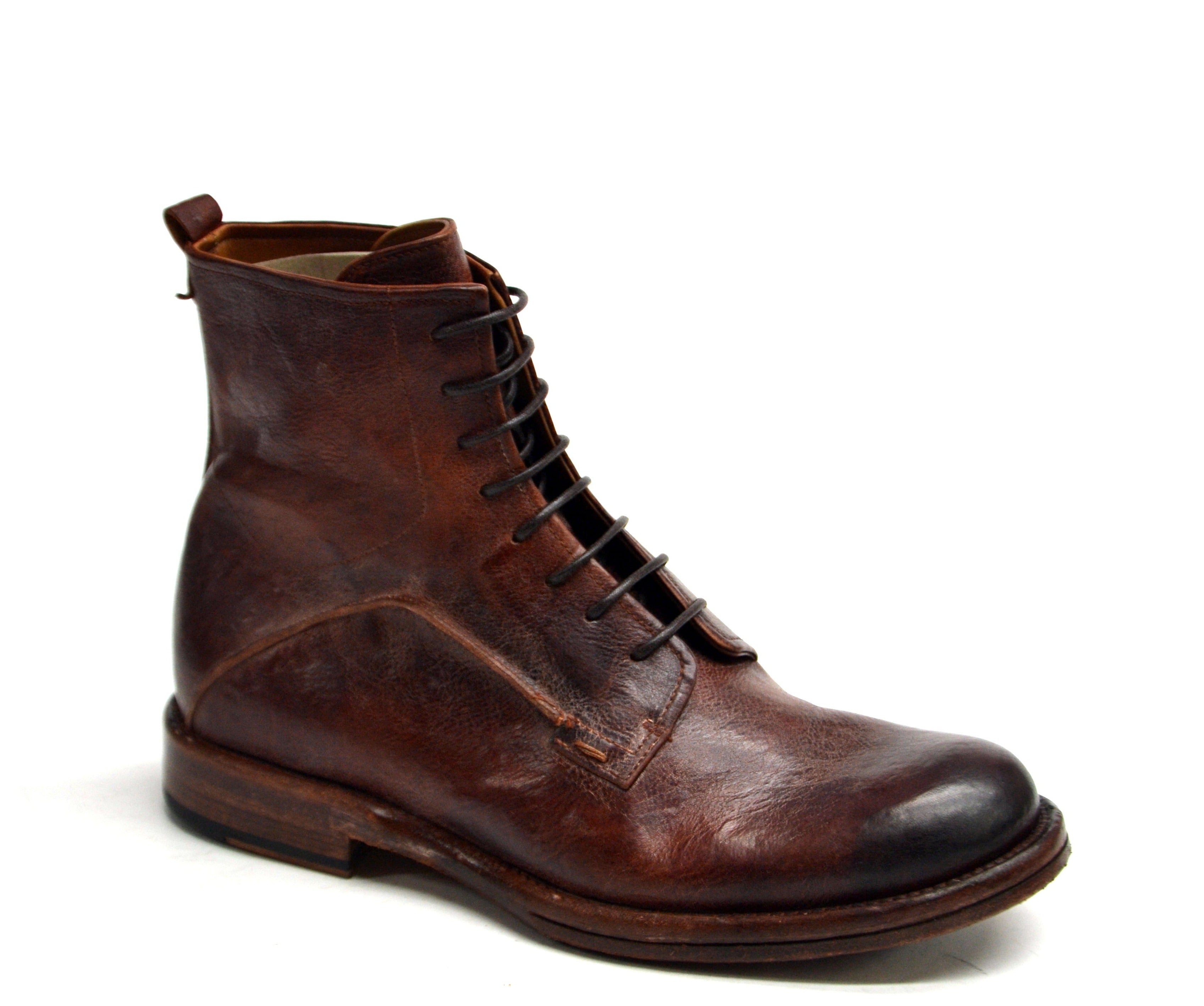 Eton Cognac Schnürstiefel