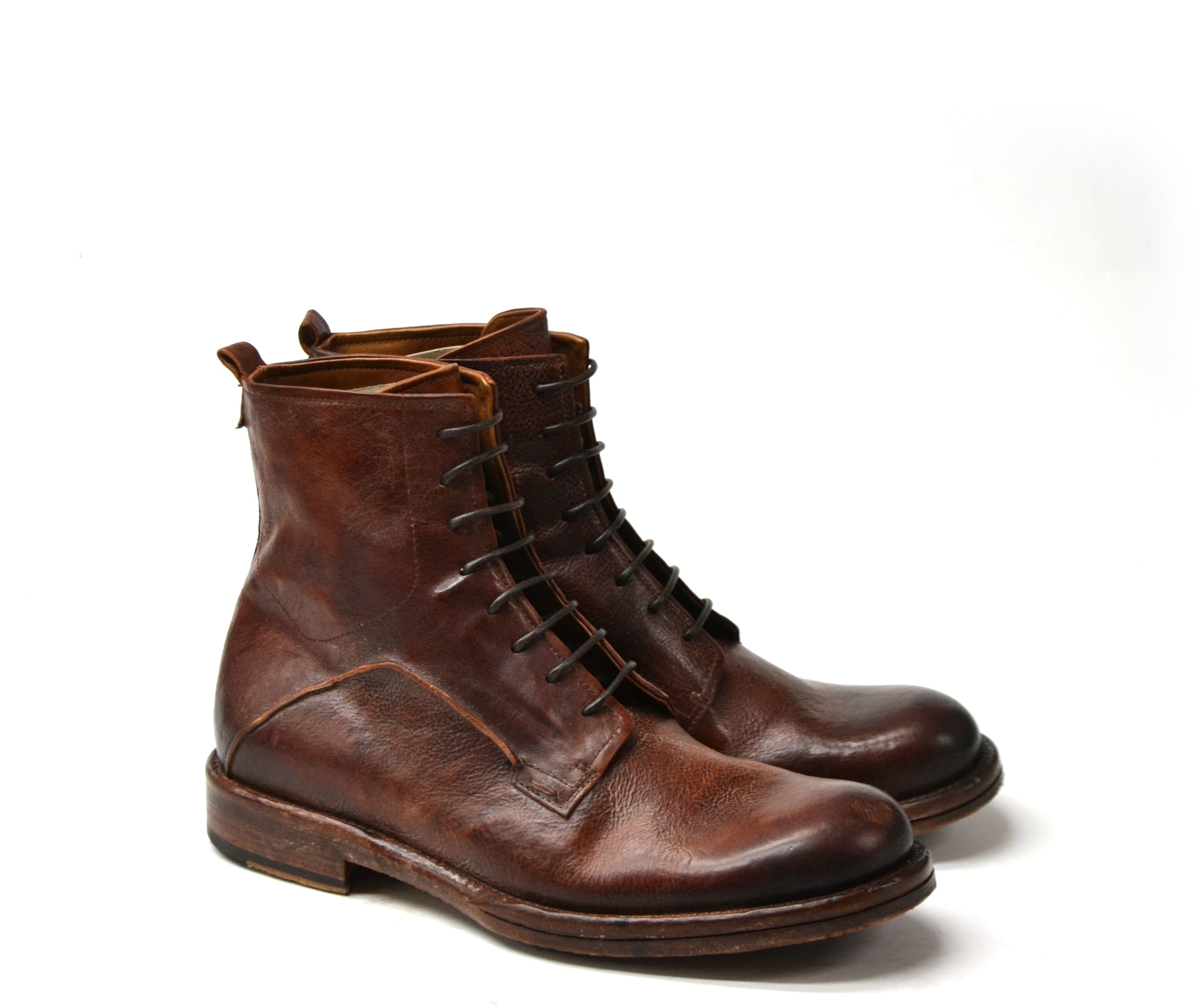 Eton Cognac Schnürstiefel