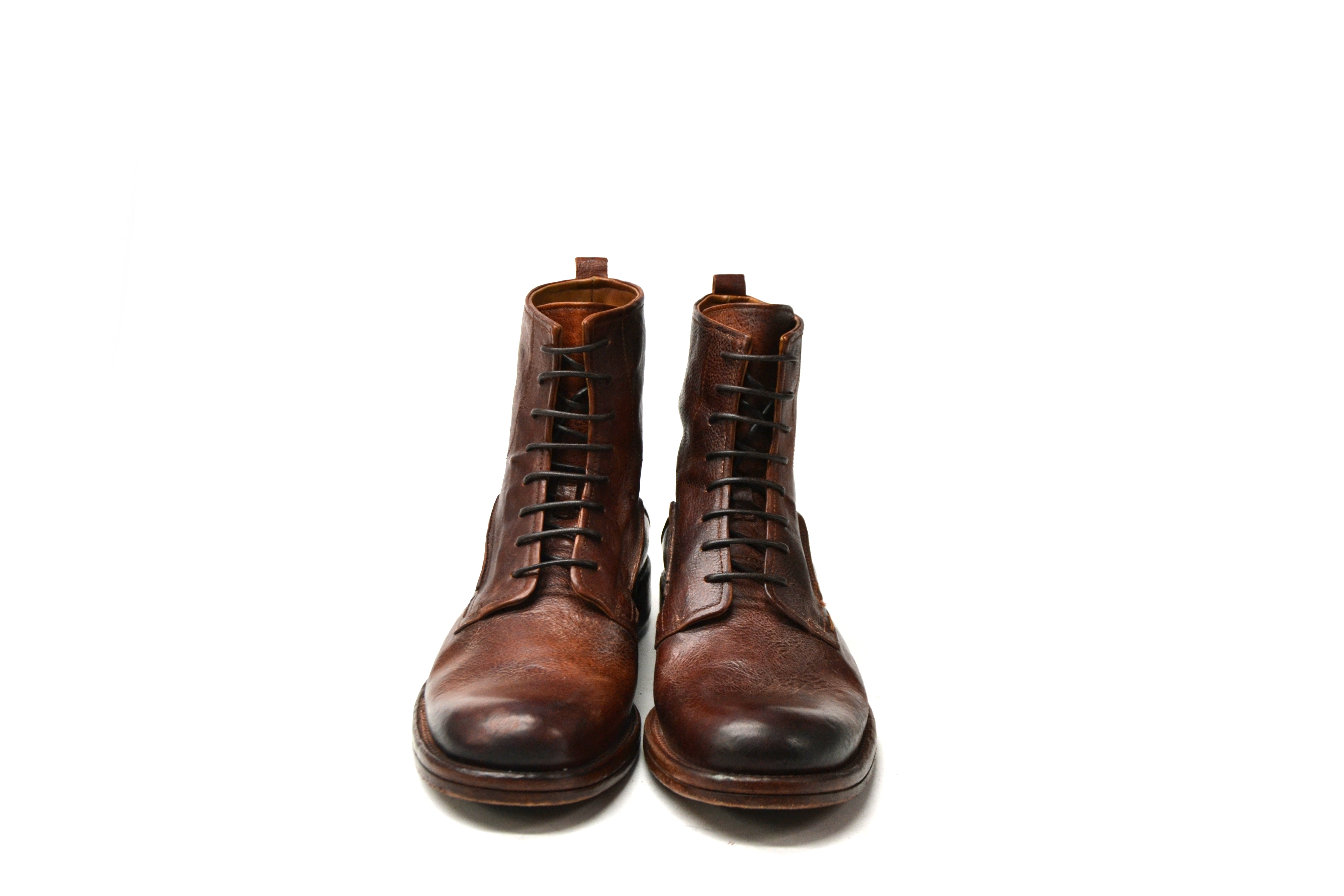 Eton Cognac Laced Boots