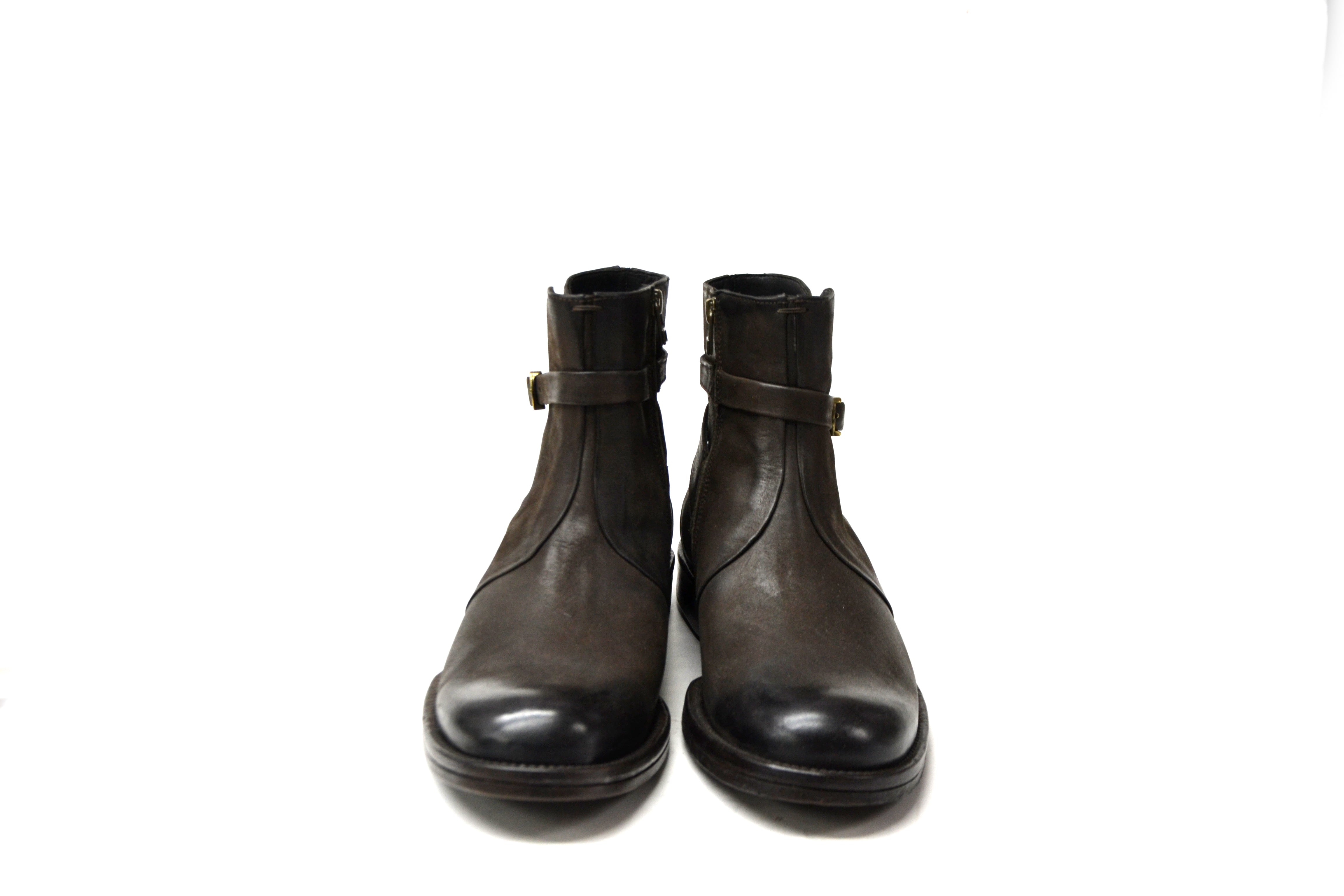Harvard Coffe Halbstiefel mit Schnalle und Reißverschluss