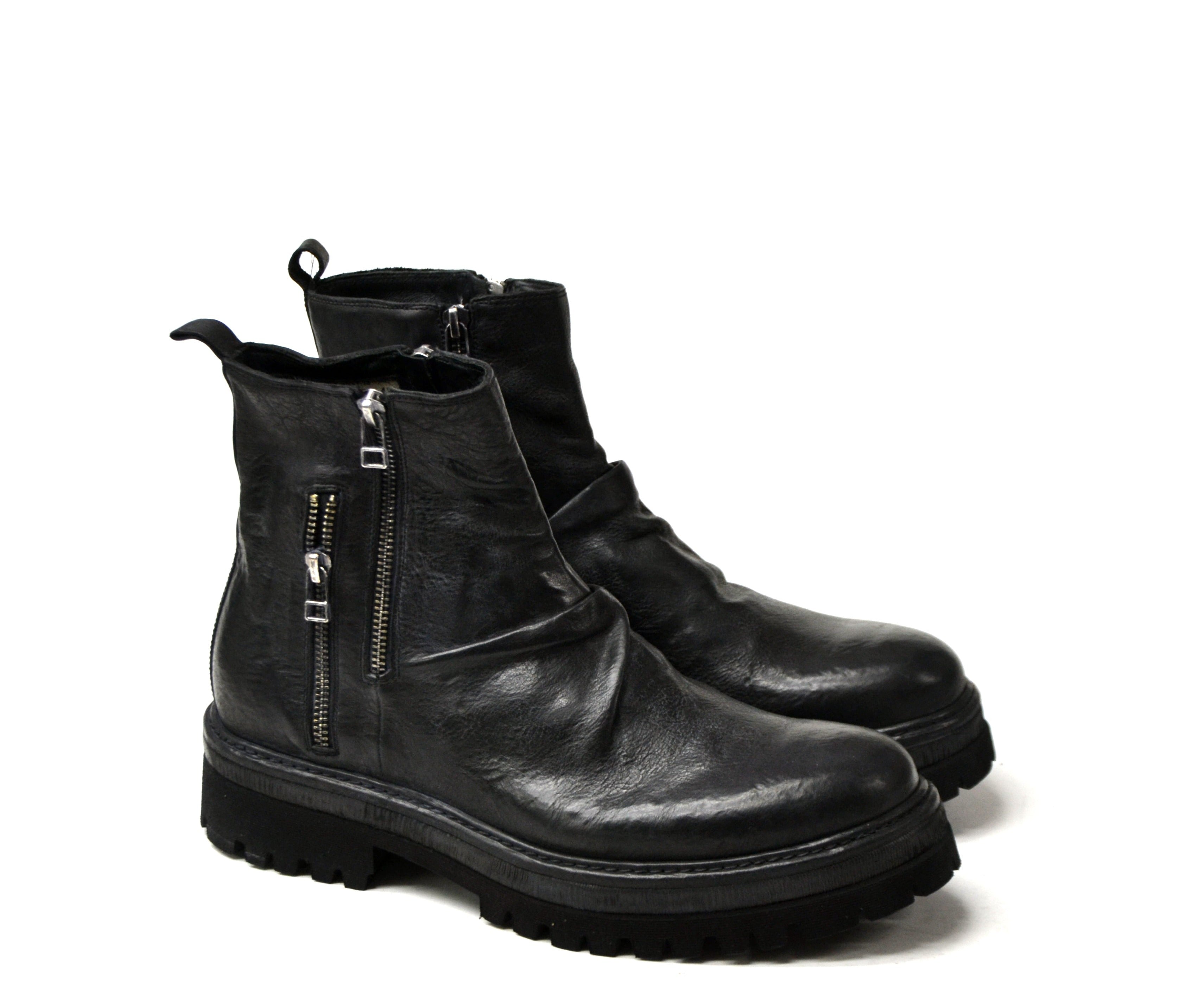 NIKITA SCHWARZE STIEFELETTEN MIT REISSVERSCHLUSS