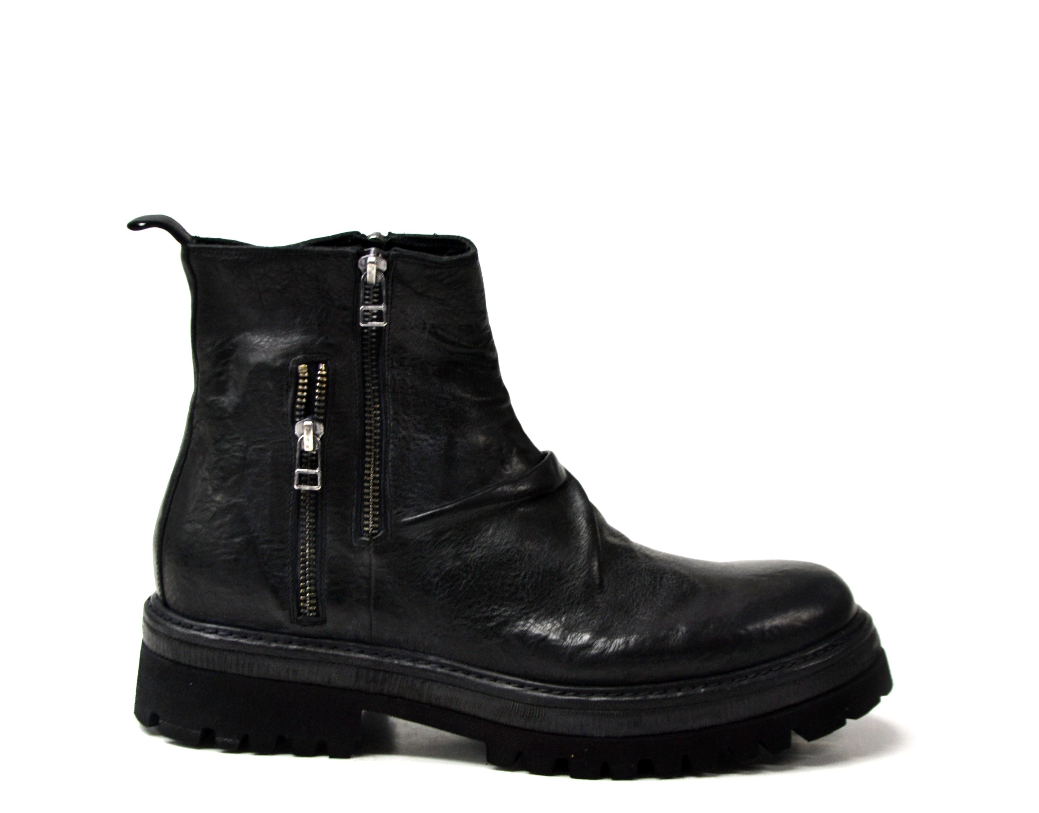 NIKITA SCHWARZE STIEFELETTEN MIT REISSVERSCHLUSS