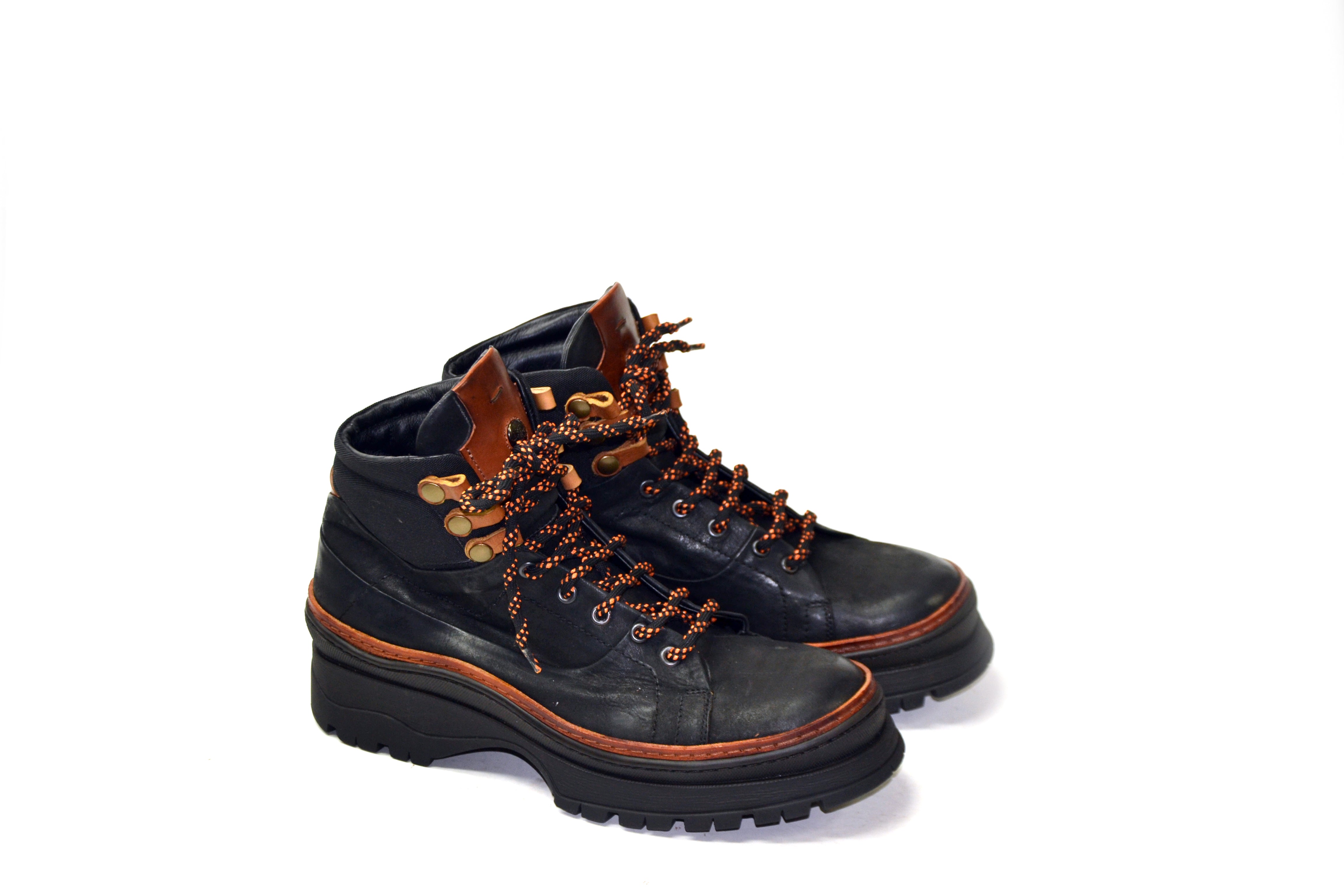 LETZTES PAAR 42 - OVERTIME-SCHNÜRSTIEFEL IN SCHWARZ