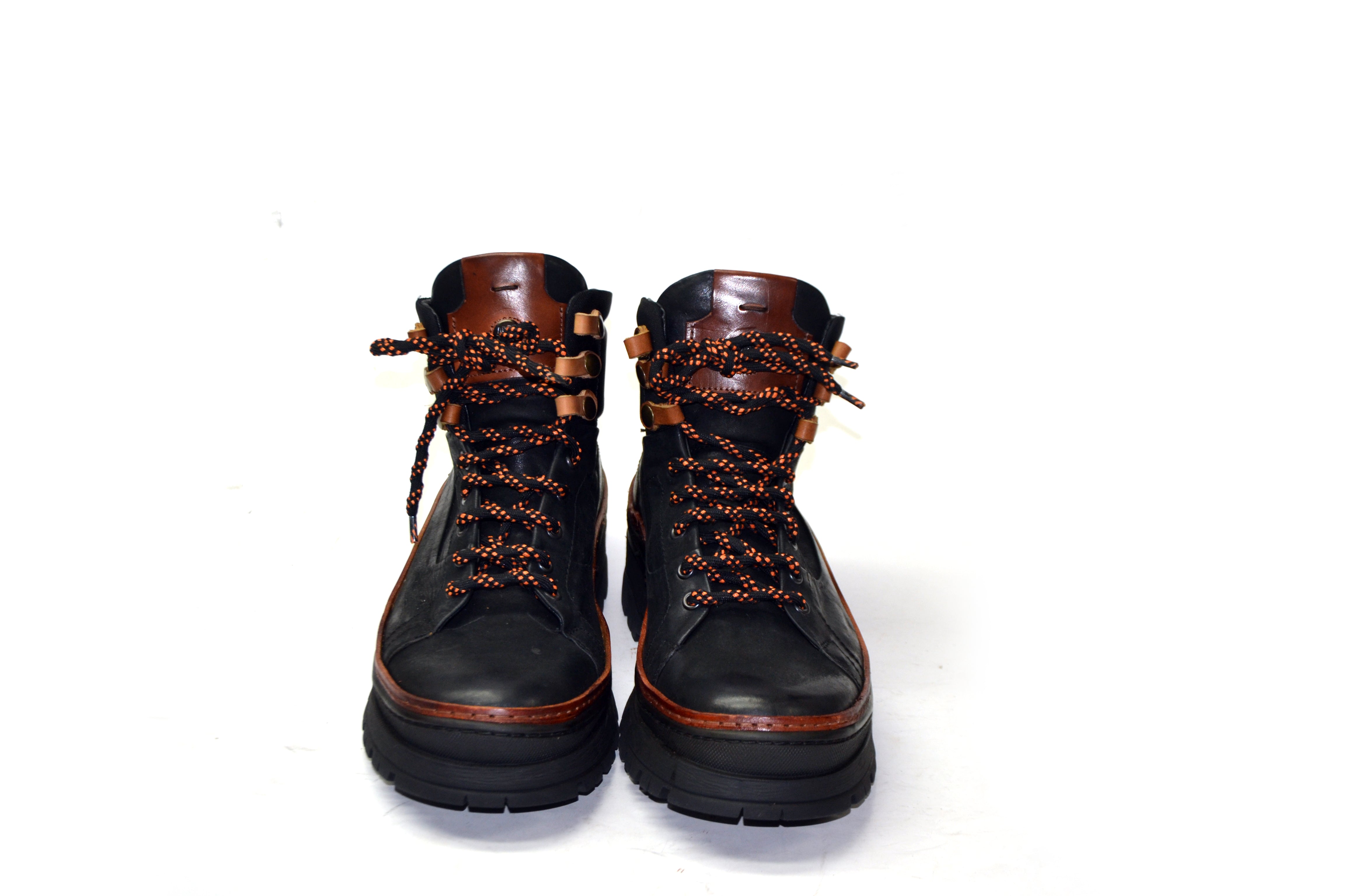 LETZTES PAAR 42 - OVERTIME-SCHNÜRSTIEFEL IN SCHWARZ