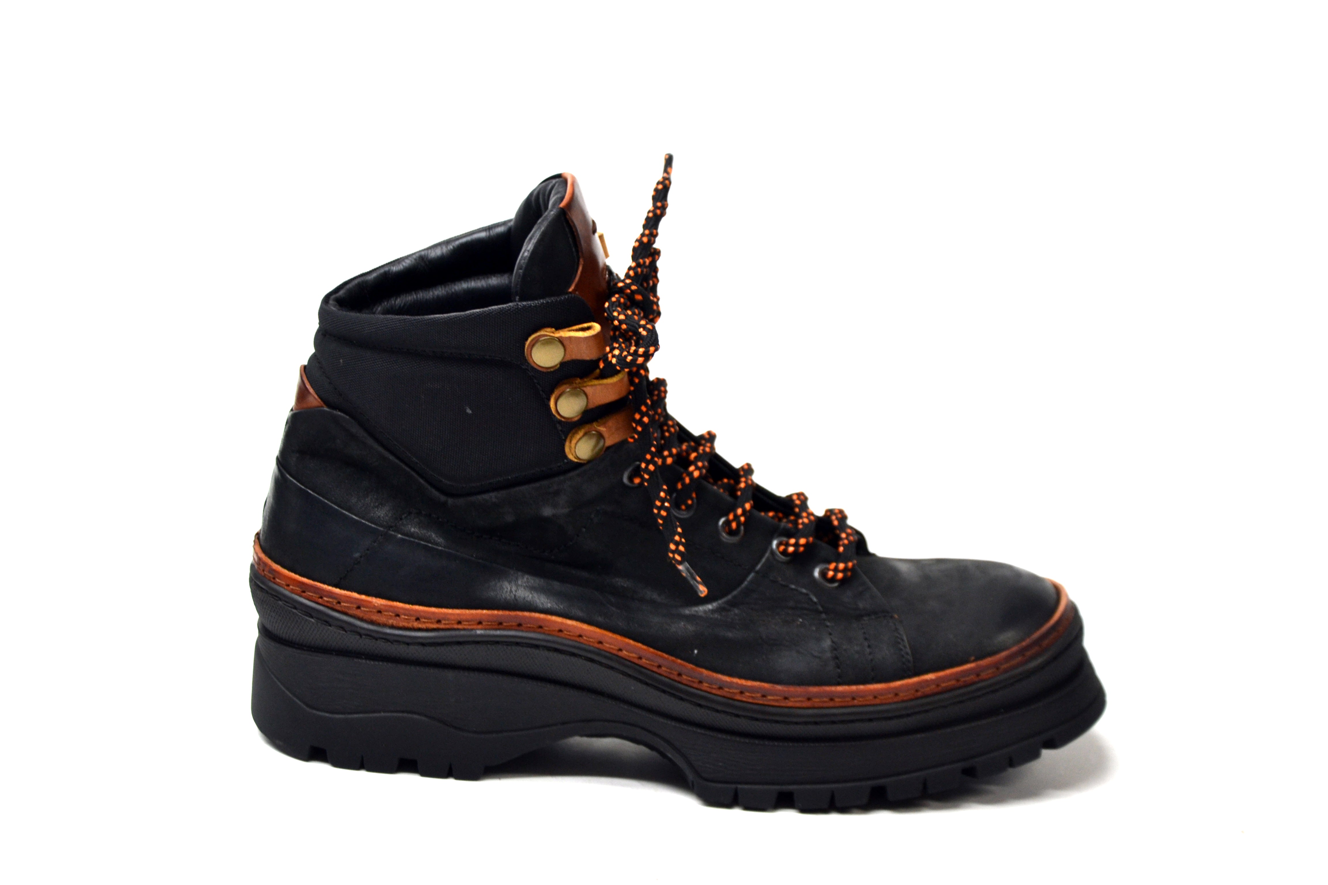 LETZTES PAAR 42 - OVERTIME-SCHNÜRSTIEFEL IN SCHWARZ
