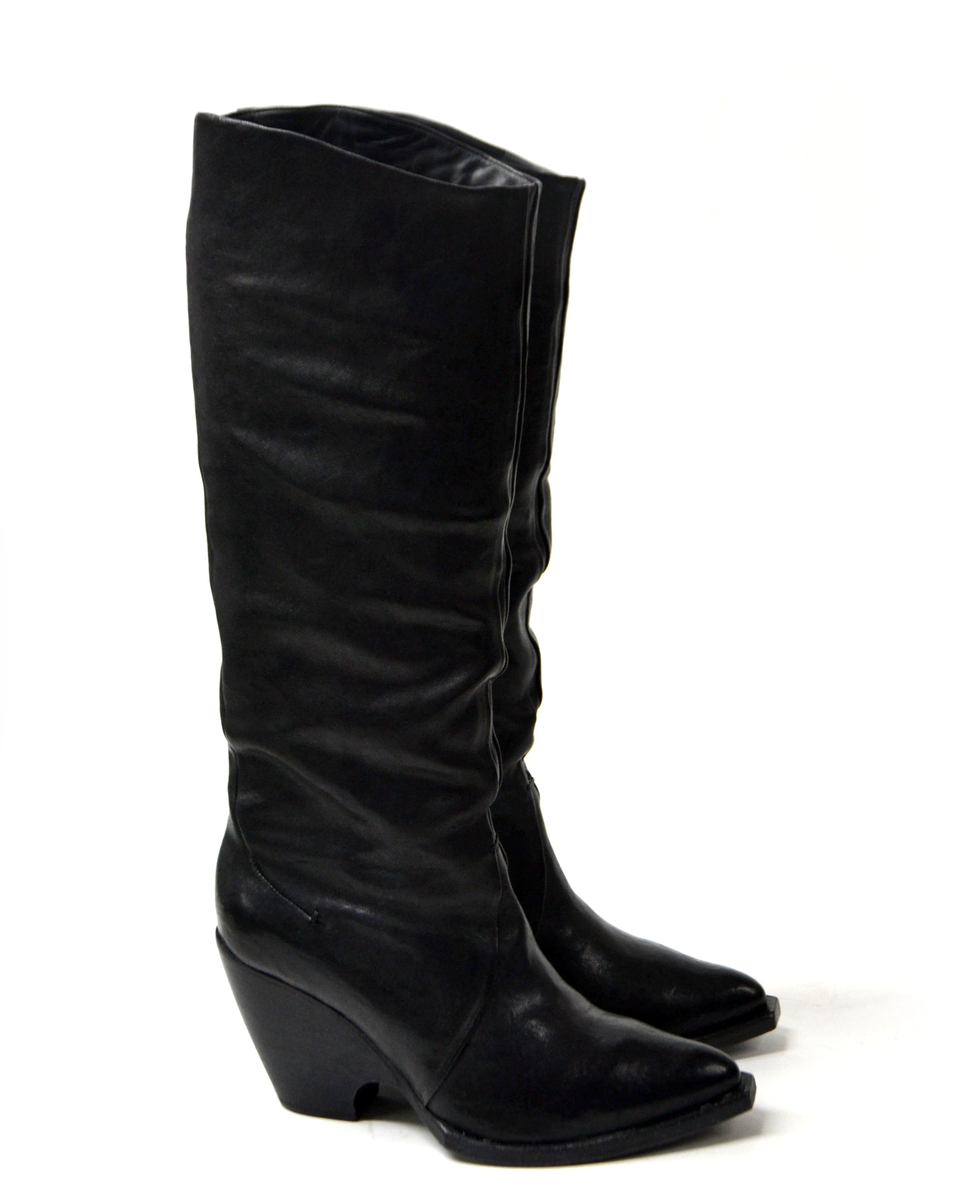 MEREDITH HOHE SCHWARZE STIEFEL