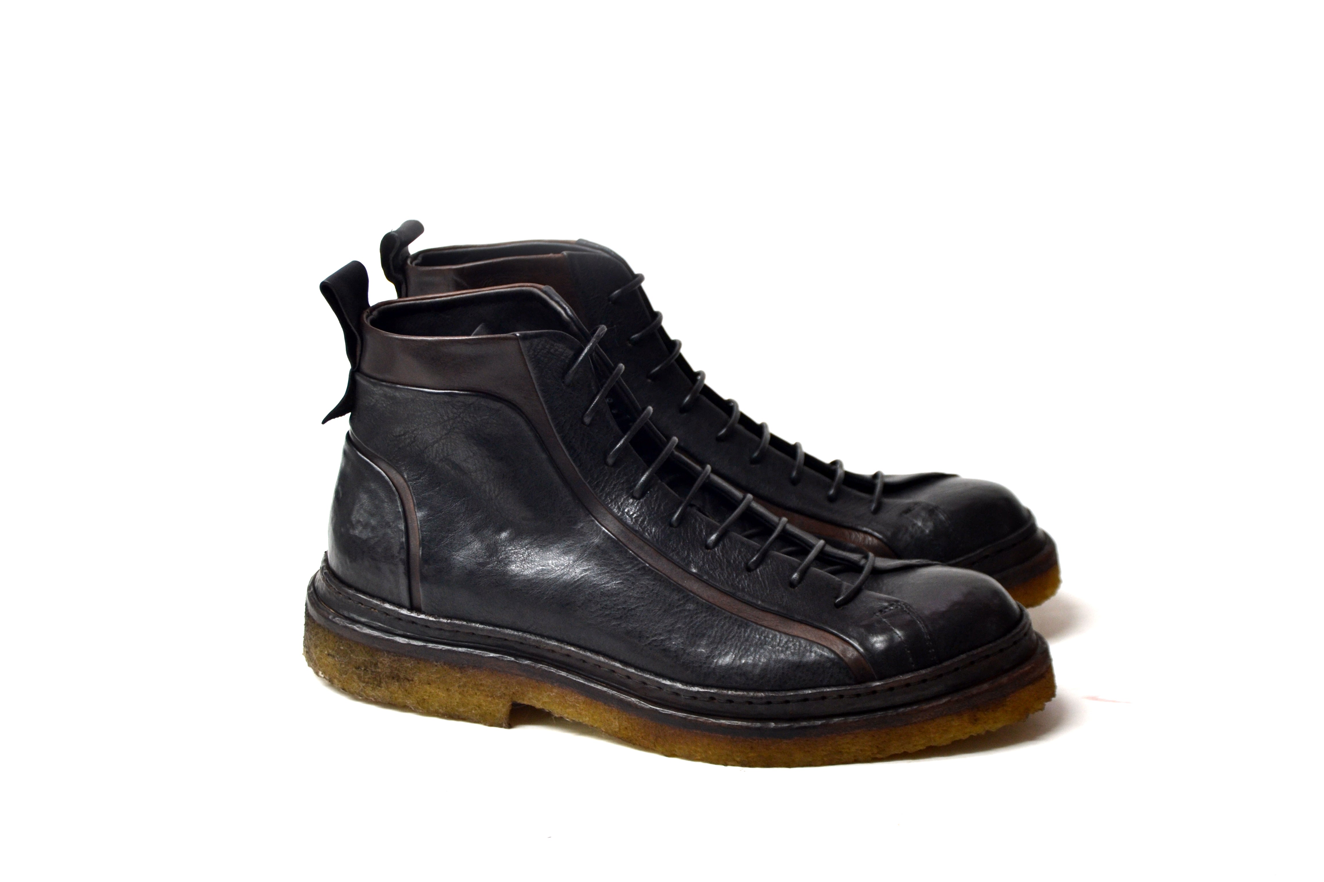 MORGAN SCHWARZE SCHNÜRSTIEFEL
