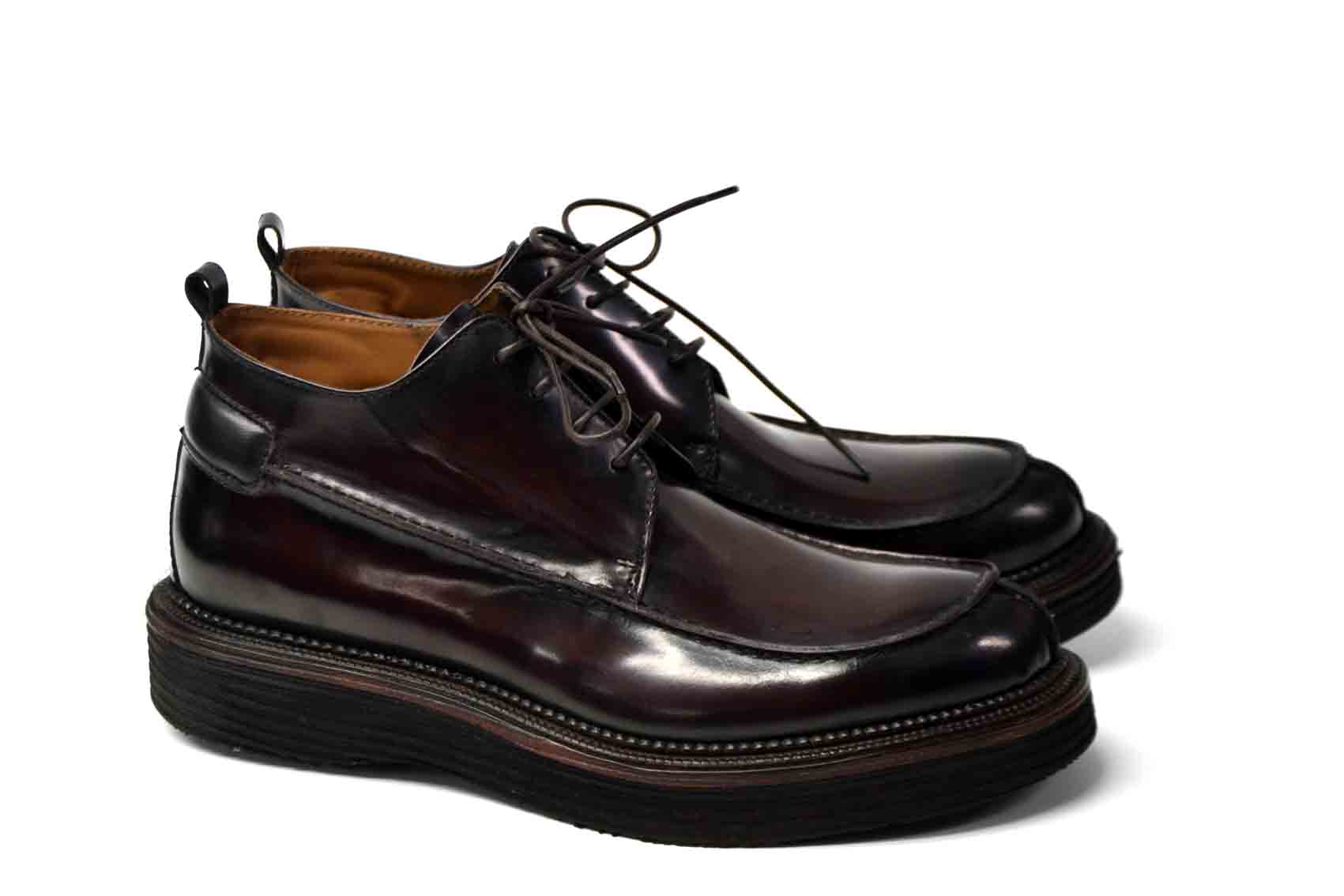 LAST PAIR 42-LISBONA BORDEAUX CHUKKA SHINY OR MATTE