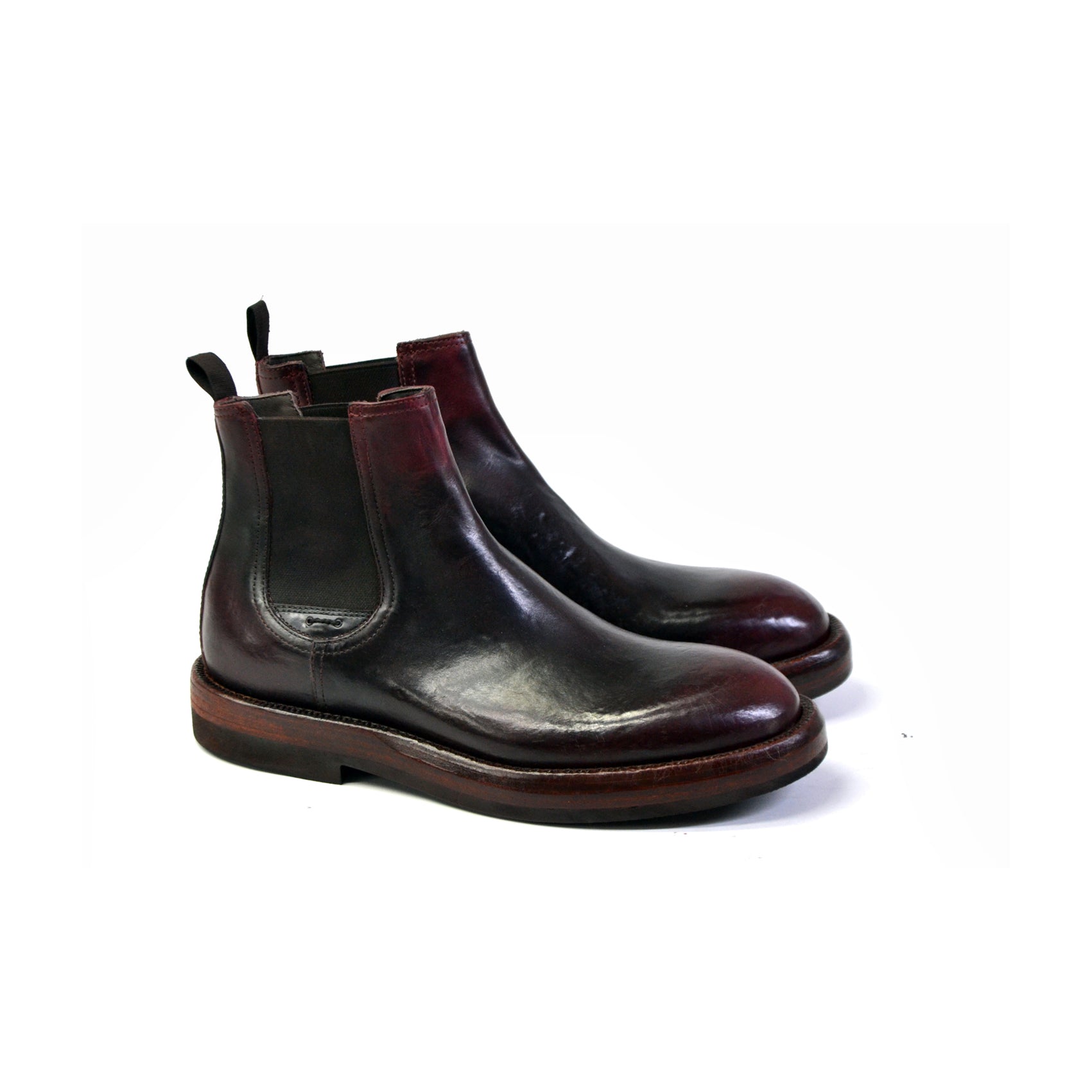 Elastische Stiefel in Royal Chestnut