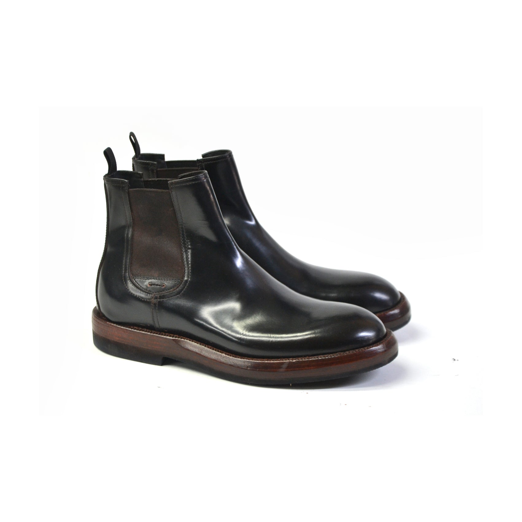 KÖNIGLICHE SCHWARZE ELASTISCHE STIEFEL