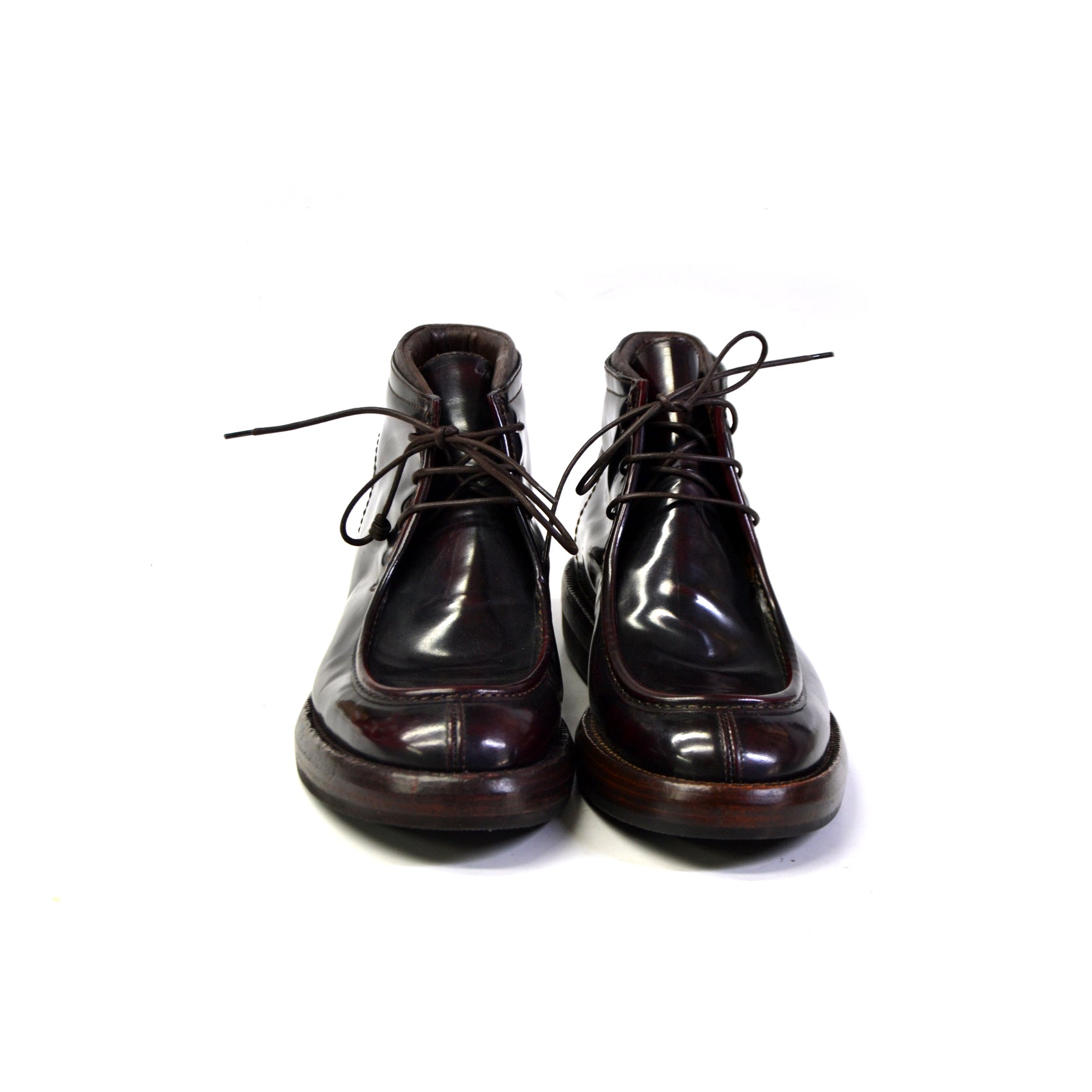 PARABOT CHUKKA-STIEFEL MIT SCHNÜRUNG IN ROYAL BORDEAUX