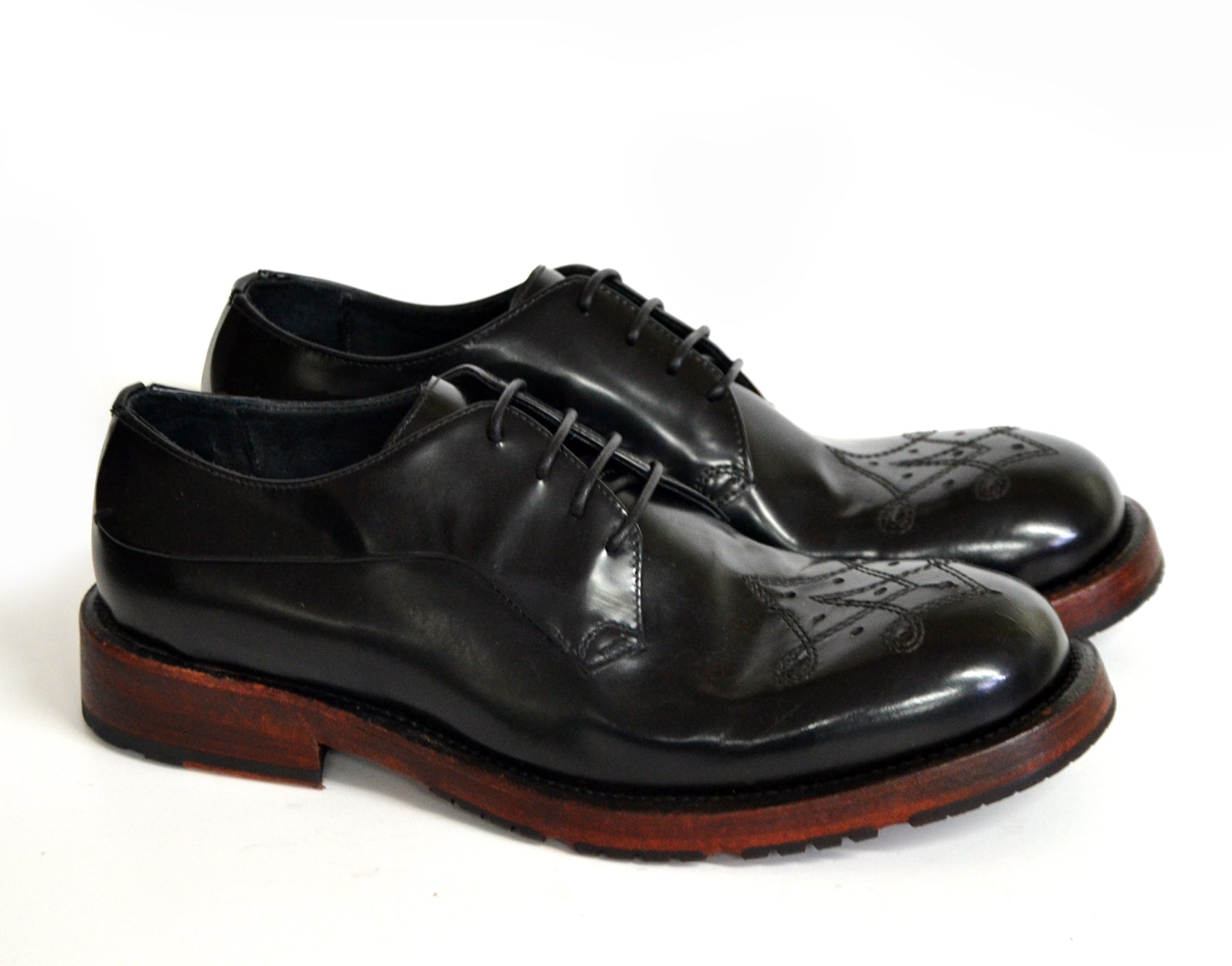 BOING BLACK DERBY SHOES