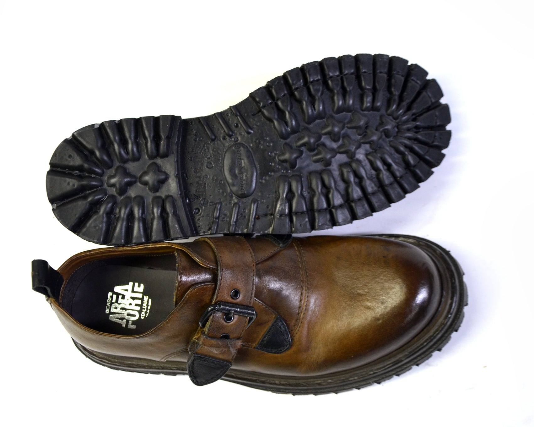 TONALE MUD BUCKLED SHOES
