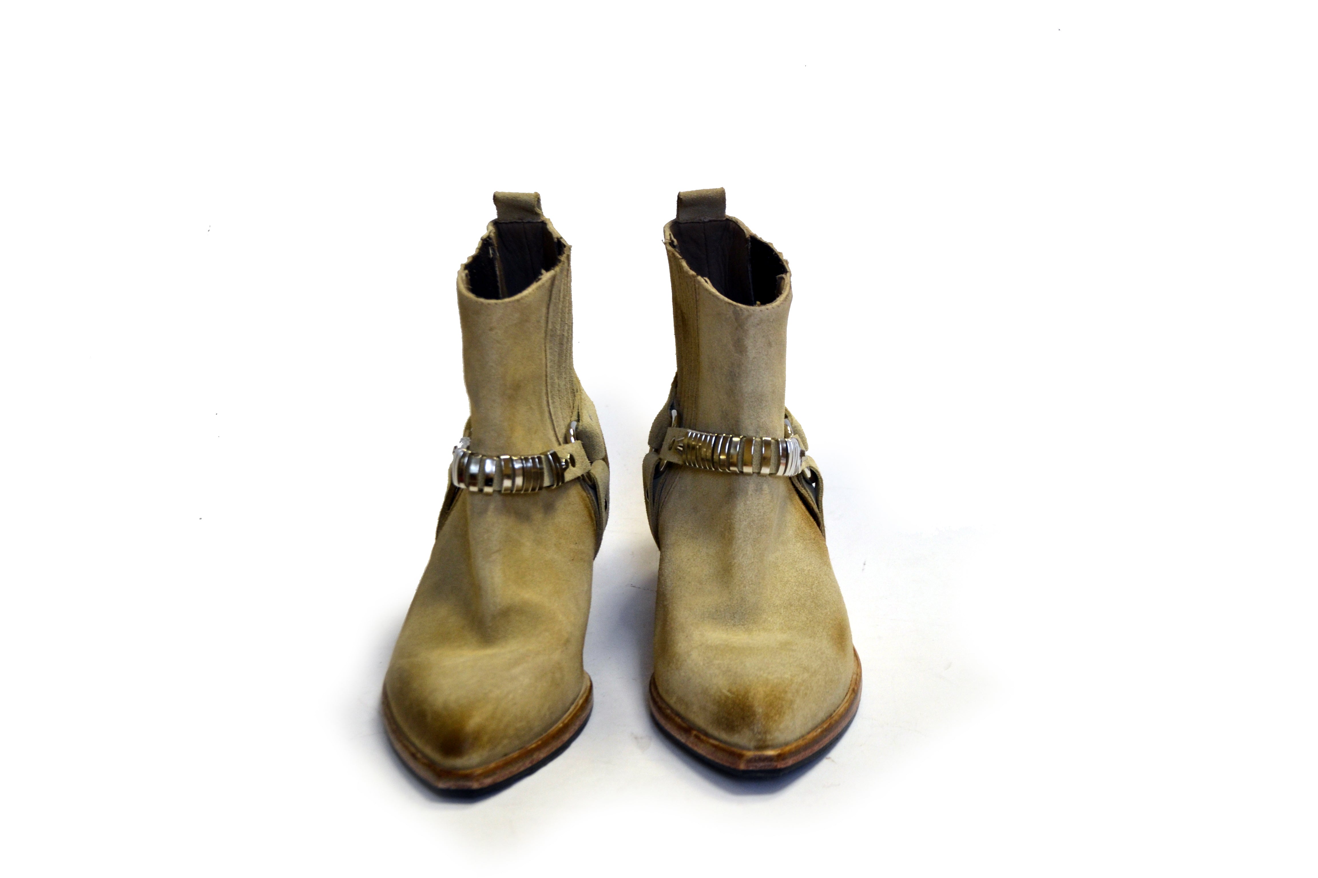 LETZTES PAAR 36/37 - WILDLEDER-METALLSTIEFEL