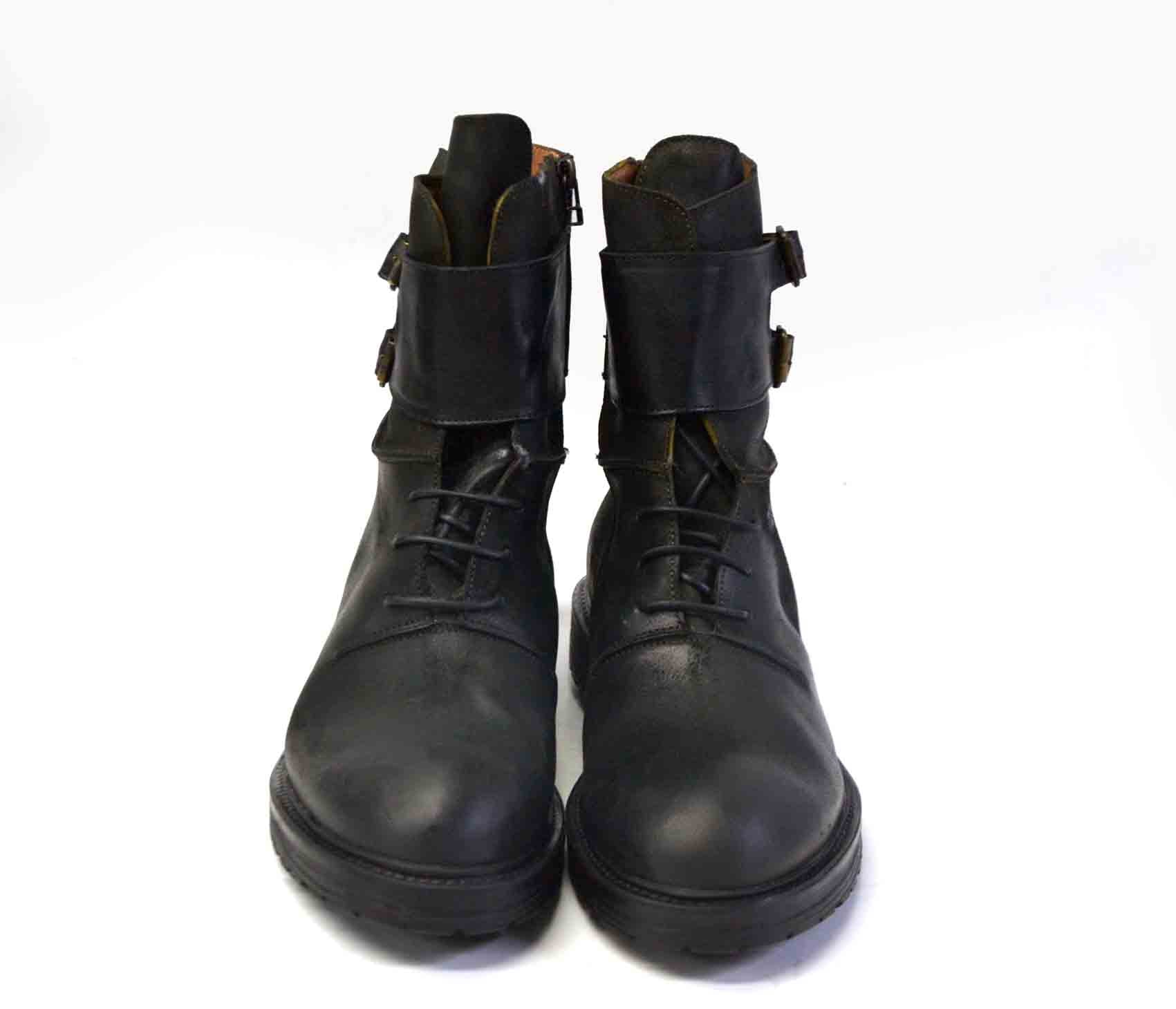 LAST PAIR 40/42/43-HIGH SUEDE BLACK COMBAT