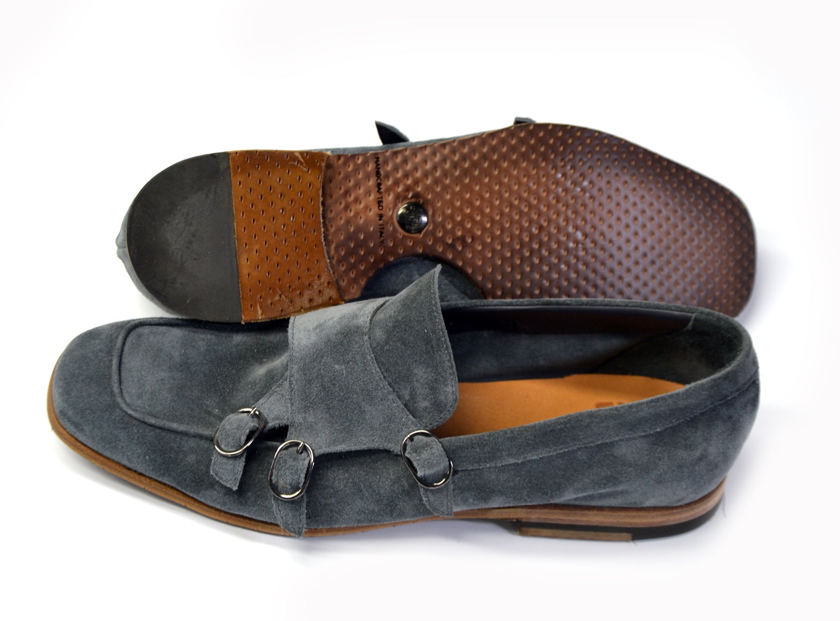 LAST PAIRS 42- KING LOAFERS IN SUEDE GREY OR LEATHER DARK BROWN