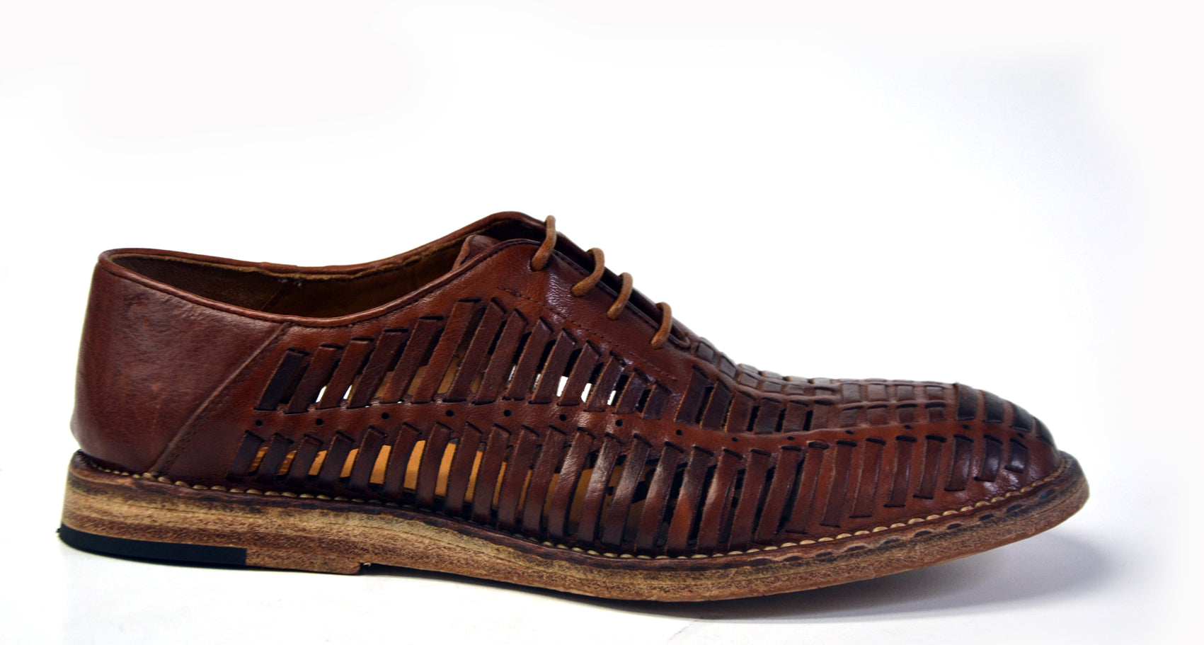 LAST PAIR 42-SUMMER CUT-OUT OXFORDS IN GREEN OR TERRA