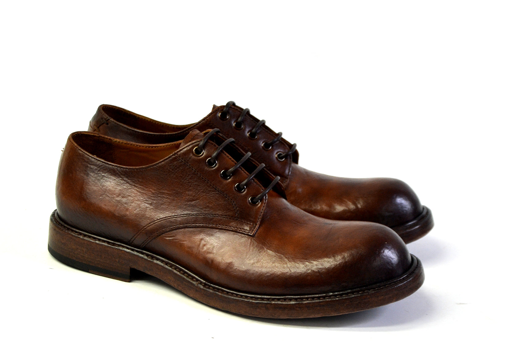 Colin Laced Shoes Natural Horse leather terra