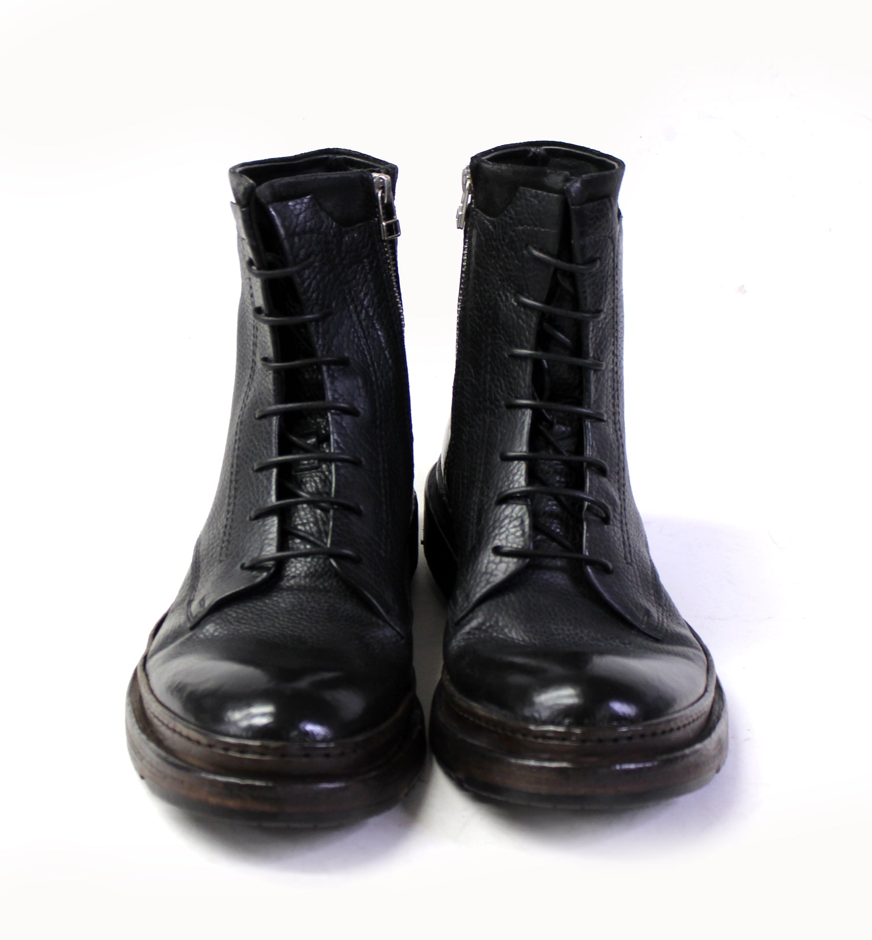 Cody Black Laced Combat Boots