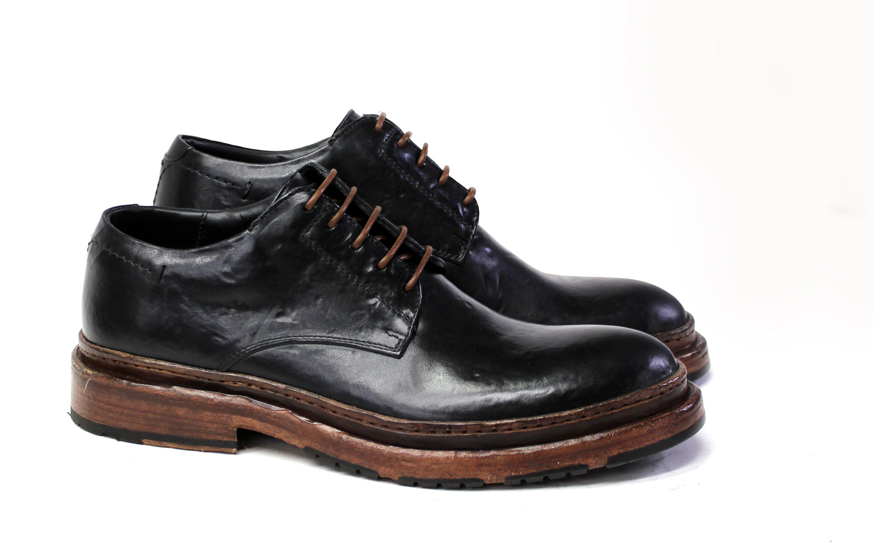 Cody Black Derby Shoes