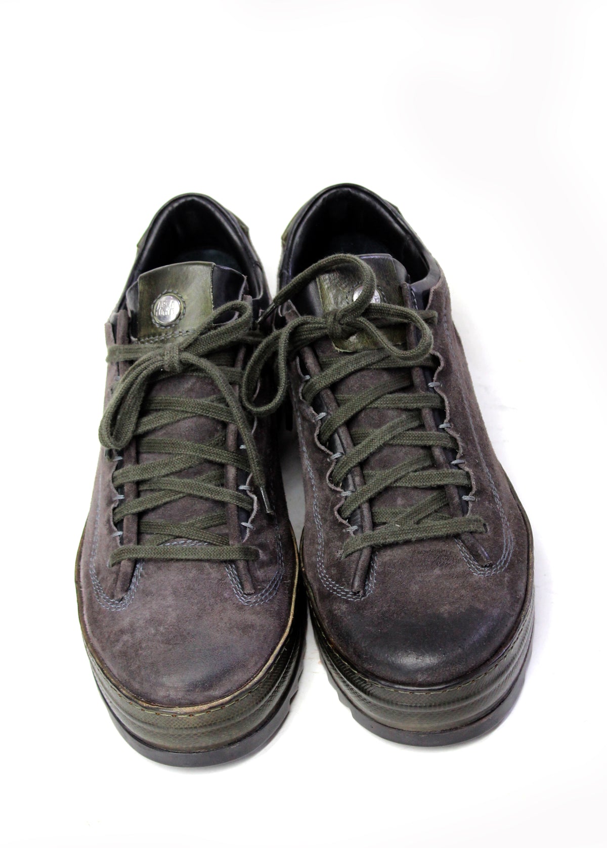 LED Low Sneakers in Suede Grey