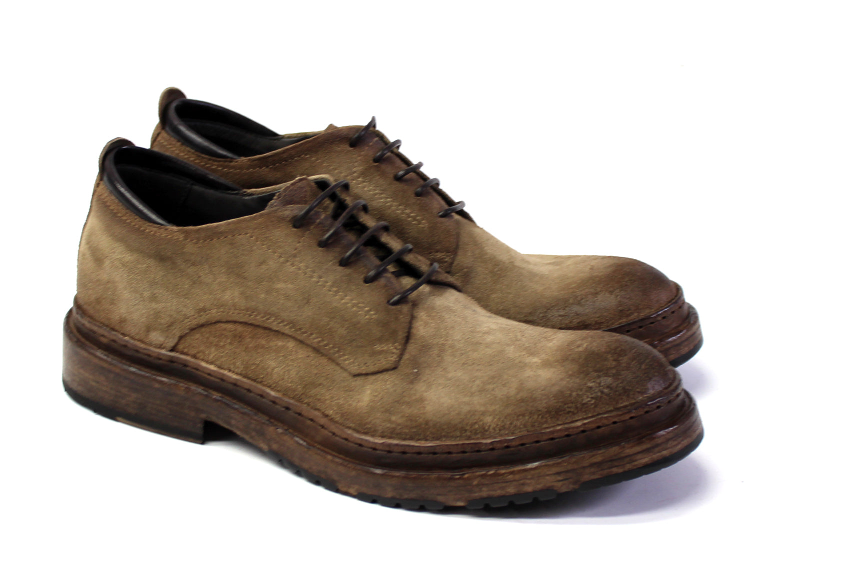 Cody Suede Sand Derby Shoes