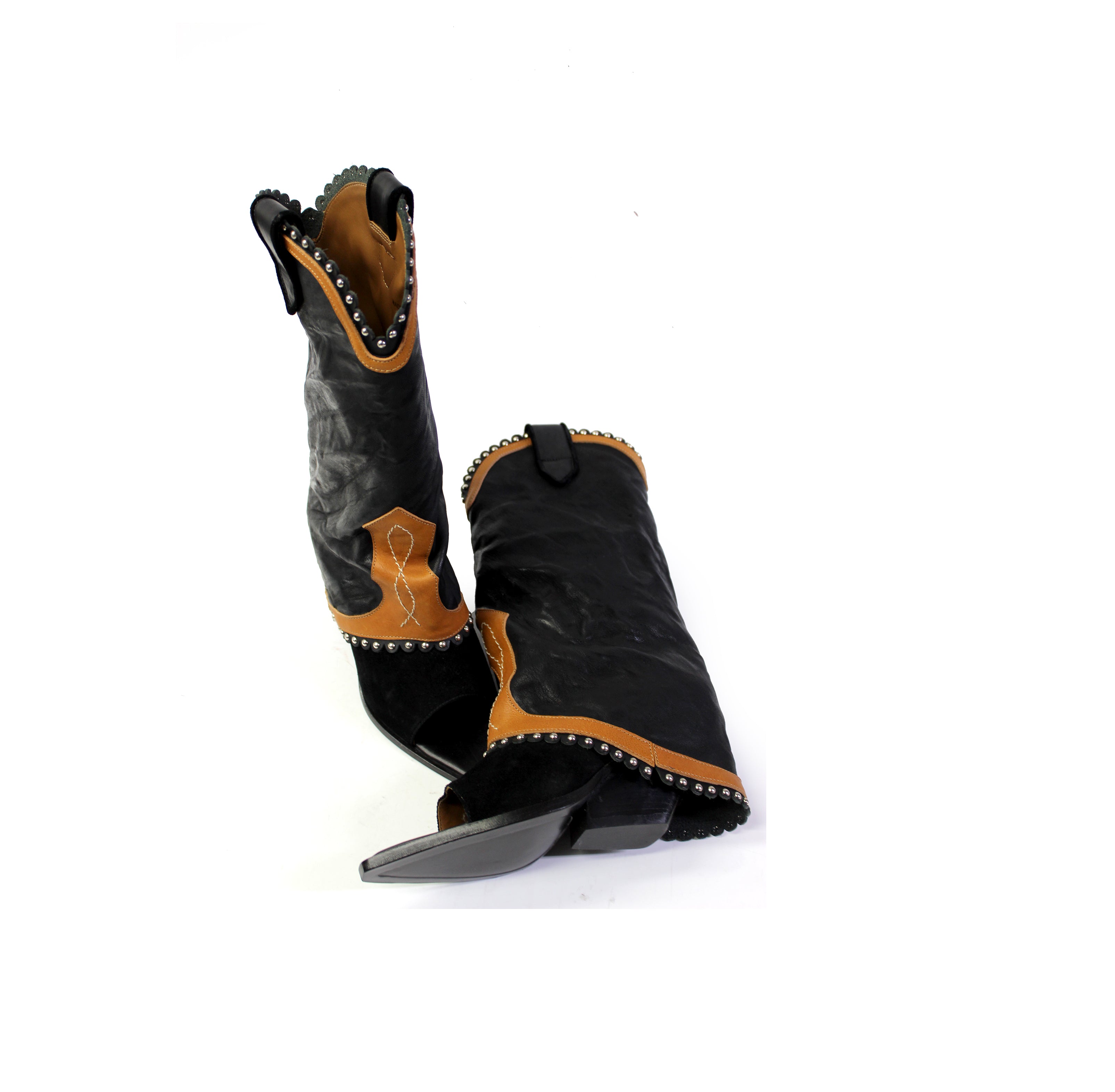 DAKOTA OPEN TOE COWBOY BOOTS