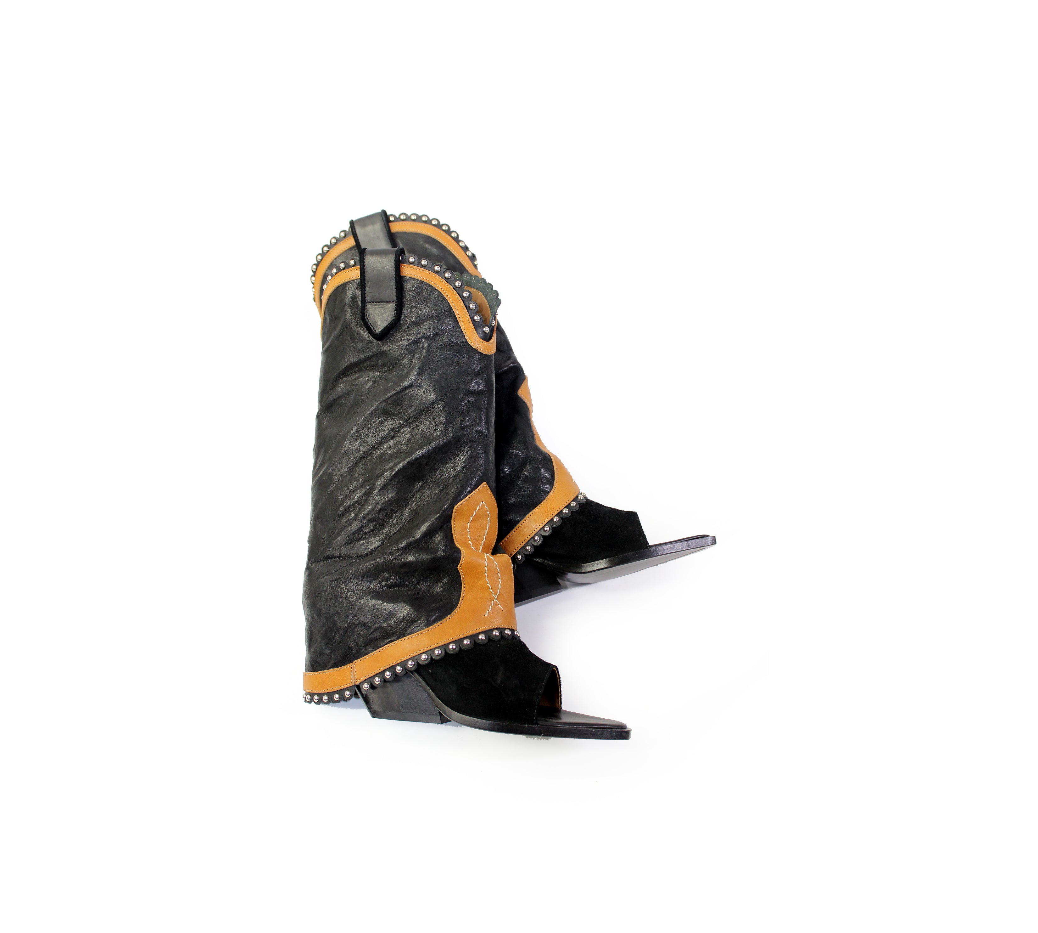 DAKOTA OPEN TOE COWBOY BOOTS