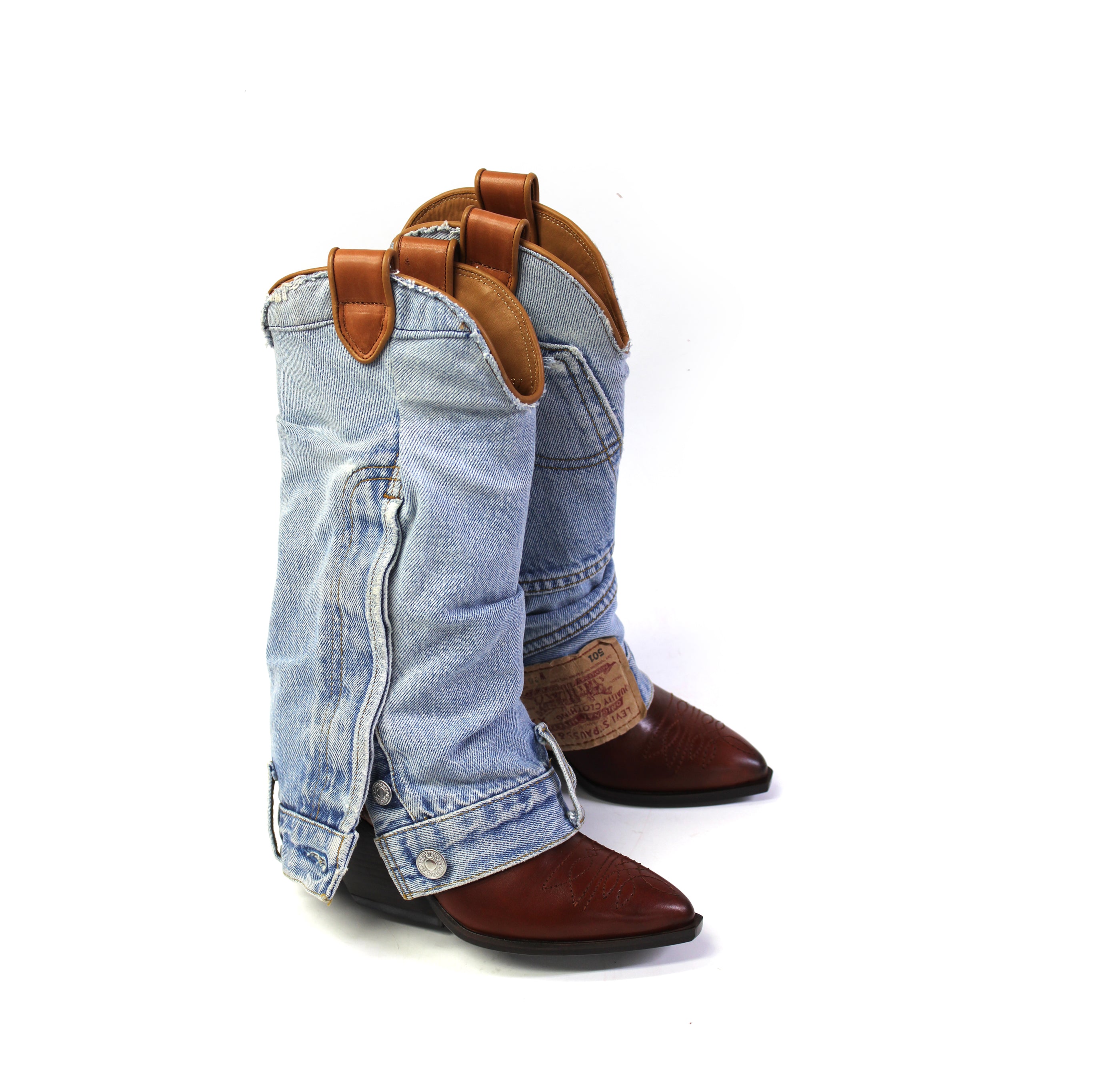 DENIMORA CUOIO COWBOY BOOTS