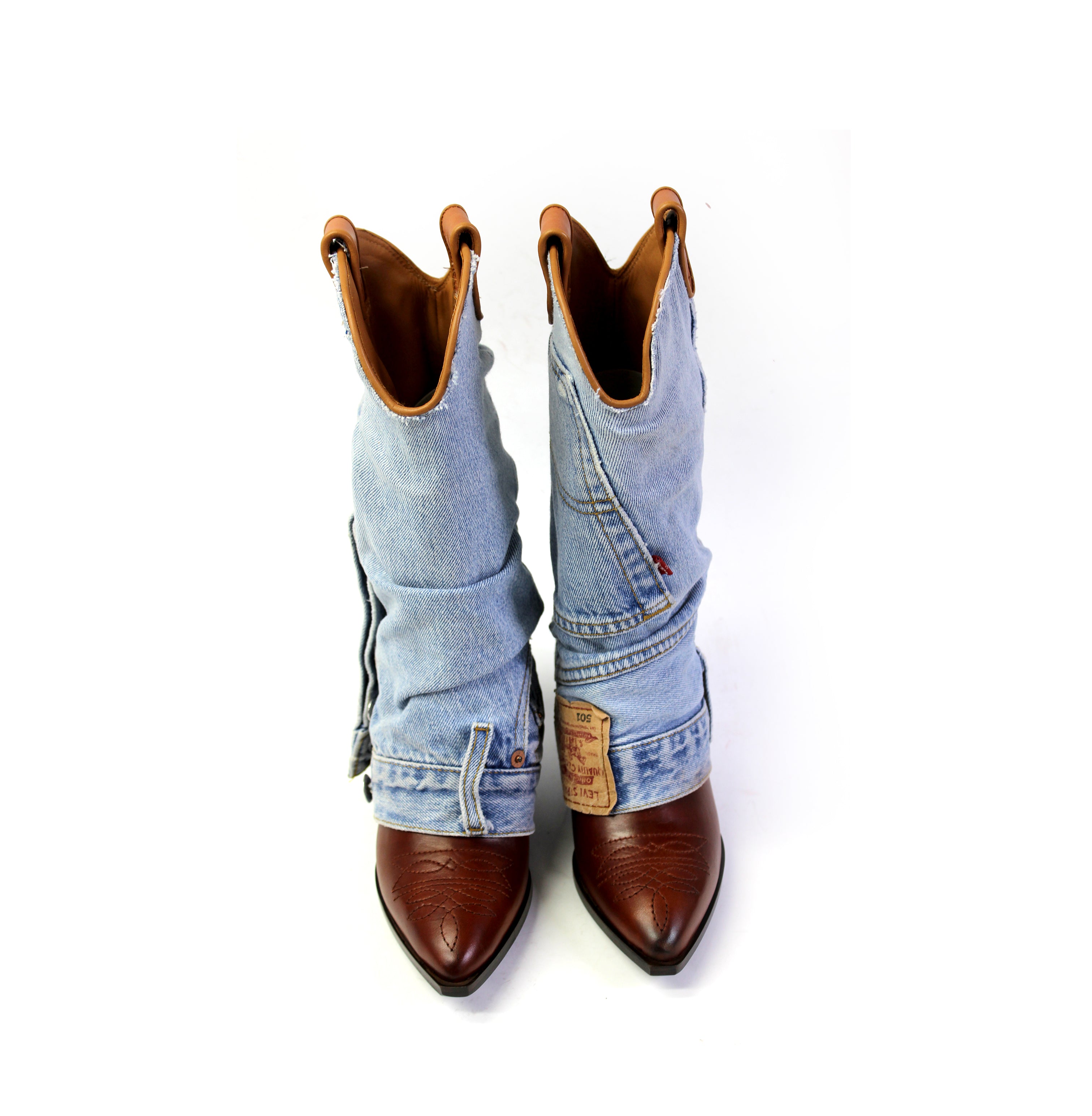 DENIMORA CUOIO COWBOY BOOTS