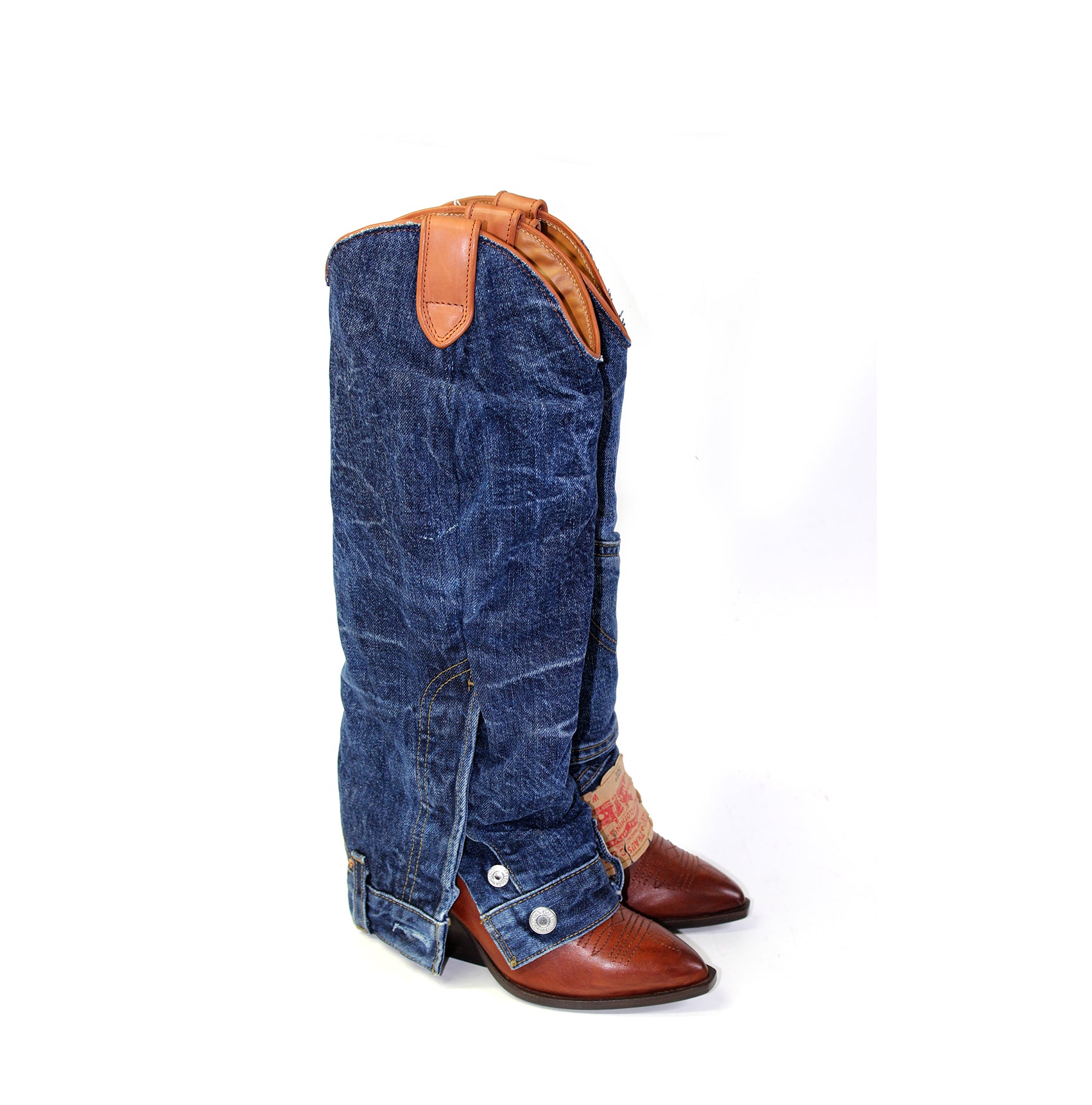 DENIQUE HIGH COWBOY BOOTS