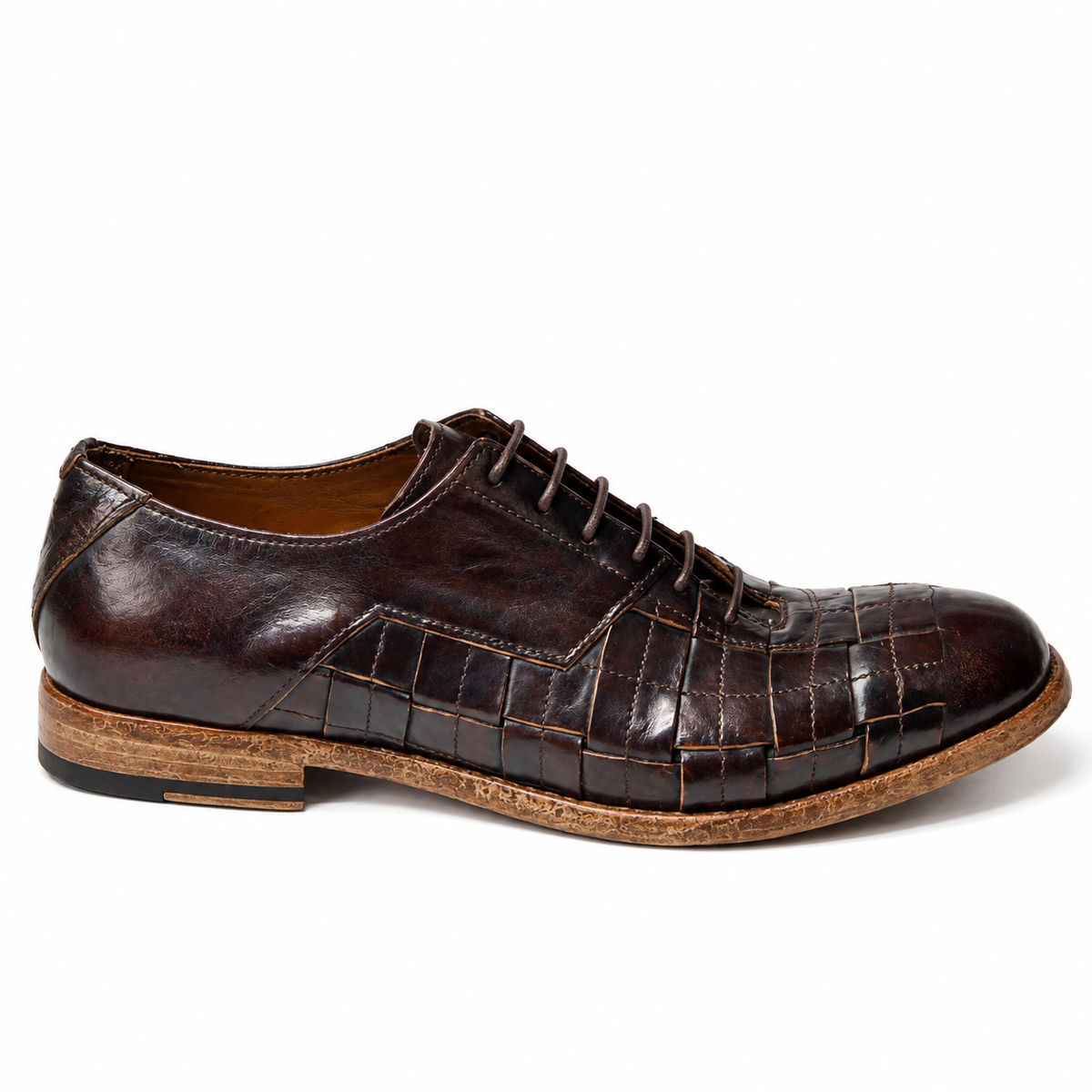 Chandler Intrecciato Patch Derby Shoes