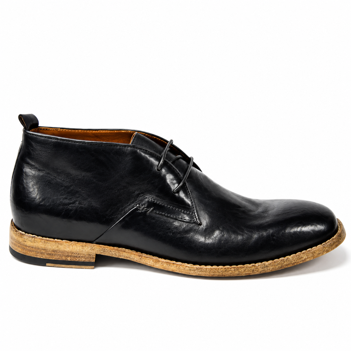 Chandler Black Washed Mid Shoes