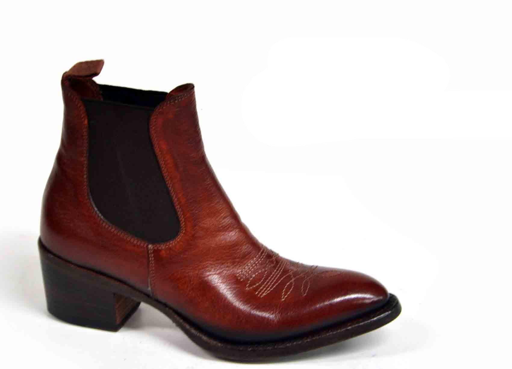DAISY LOW COPPER COWBOY BOOTS