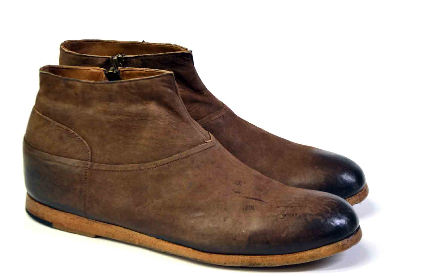 LETZTES PAAR 42 - GEWASCHENE BRAUNE SOMMERSTIEFEL