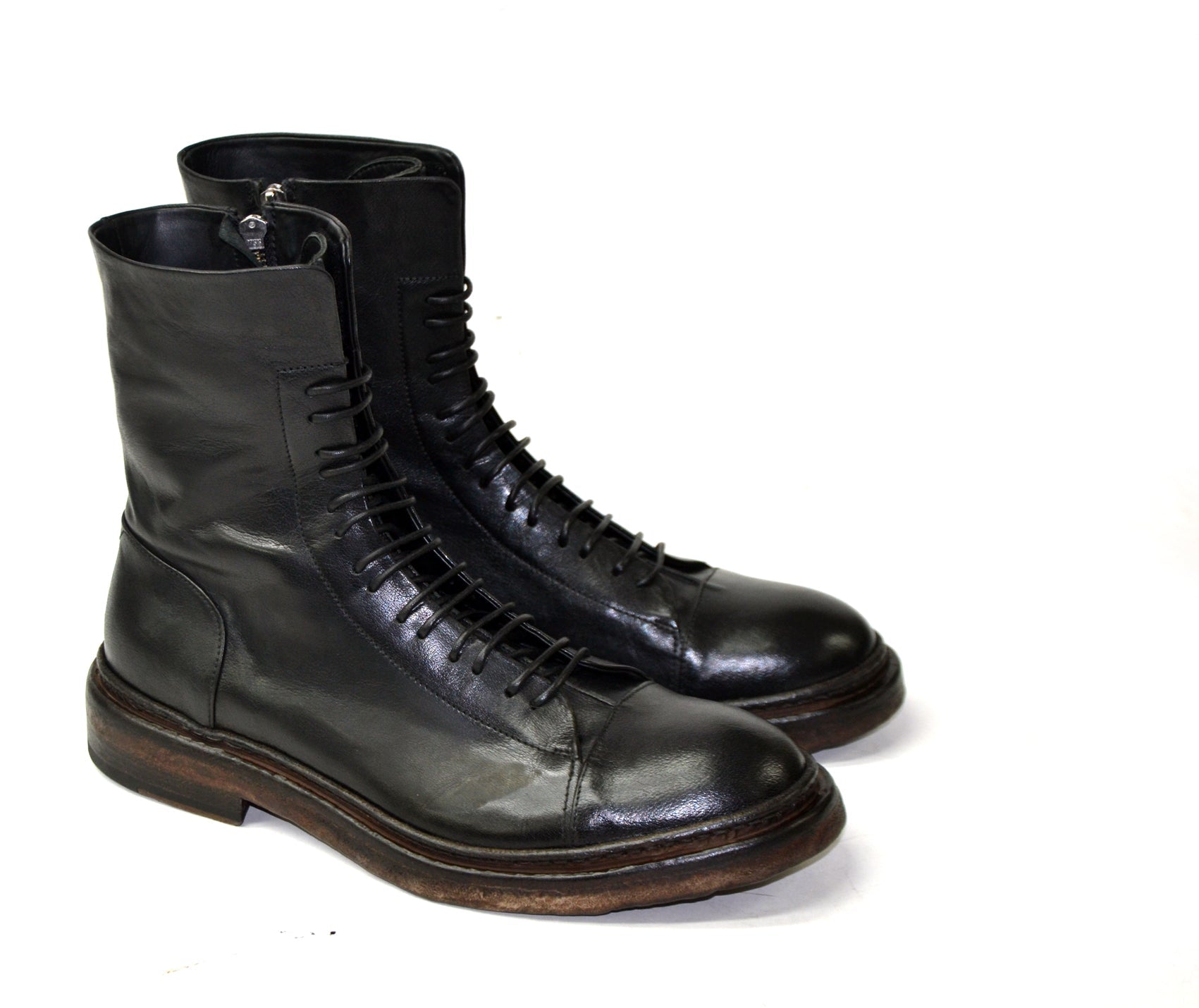 LAST PAIR 42-HIGH BLACK MILITARY BOOTS