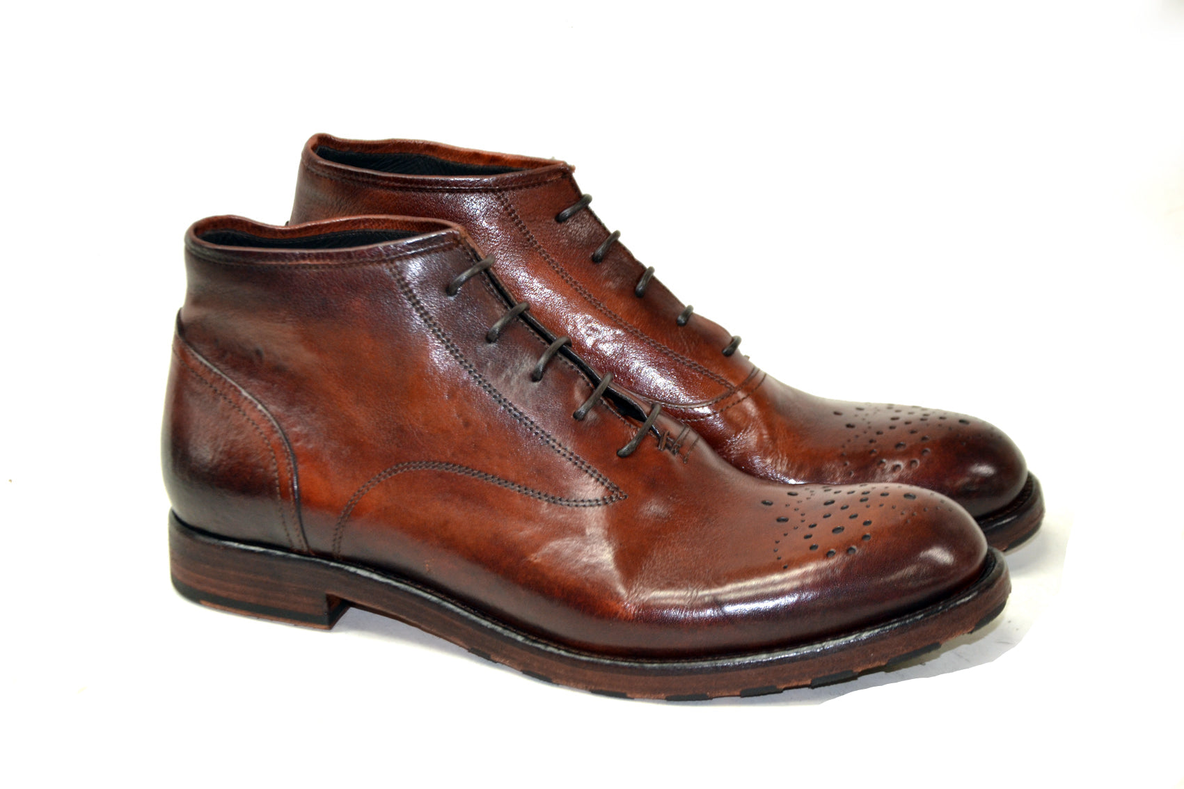 LAST PAIR 44- ELEGANT ARANCIO CHUKKA BOOTS