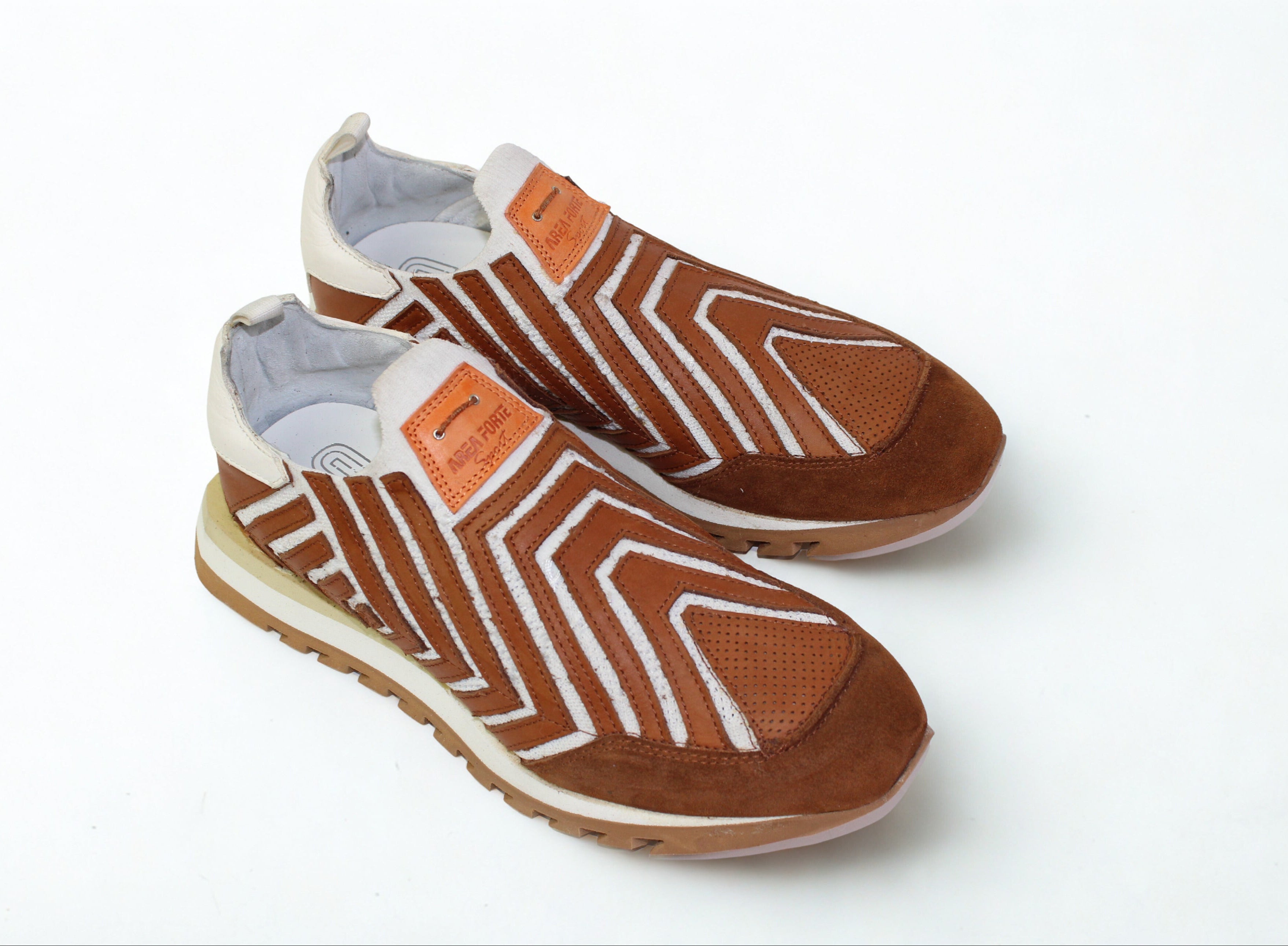 LAST PAIR 42-LACELESS ELASTIC SNEAKERS TERRA