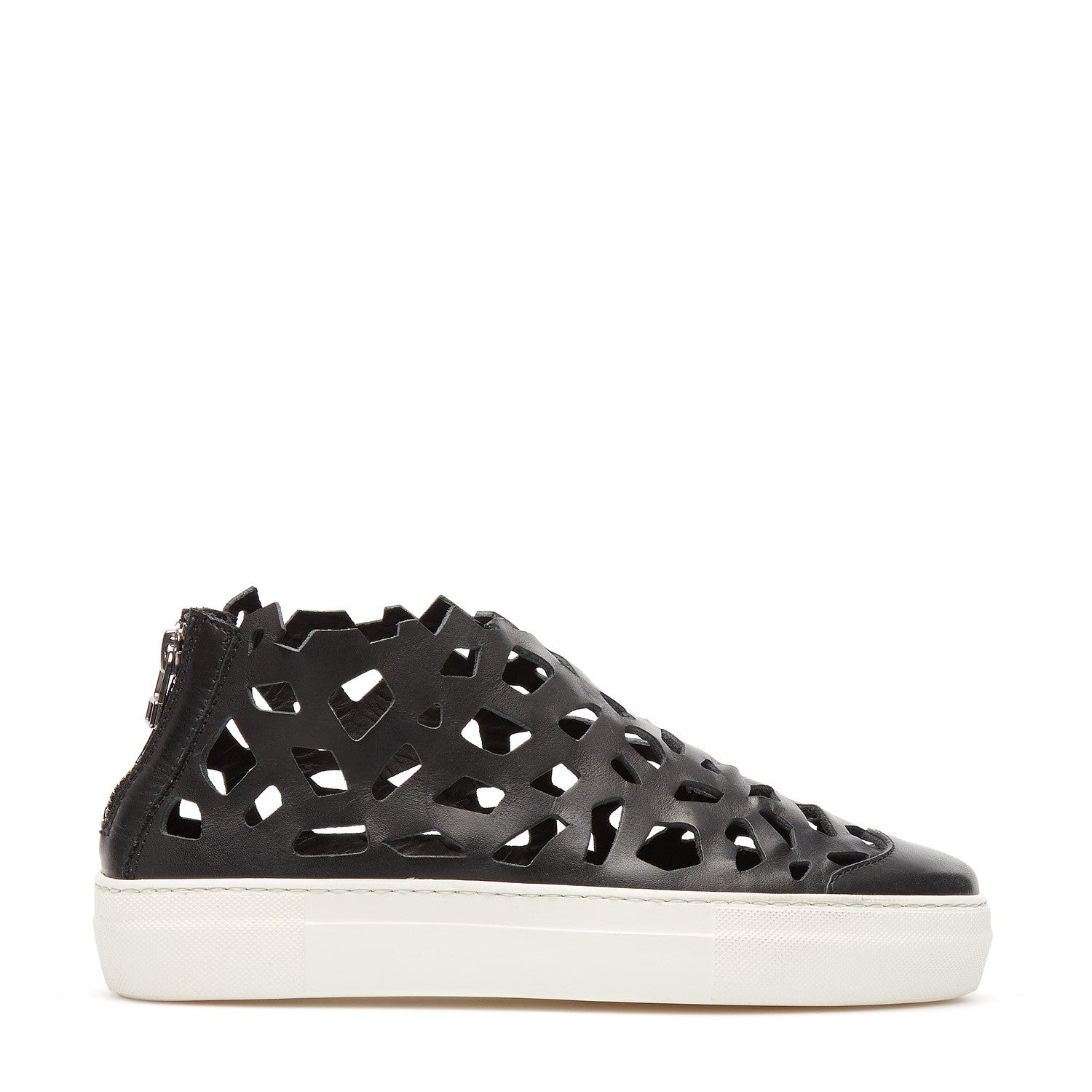 Runde Matt Sneakers schwarz