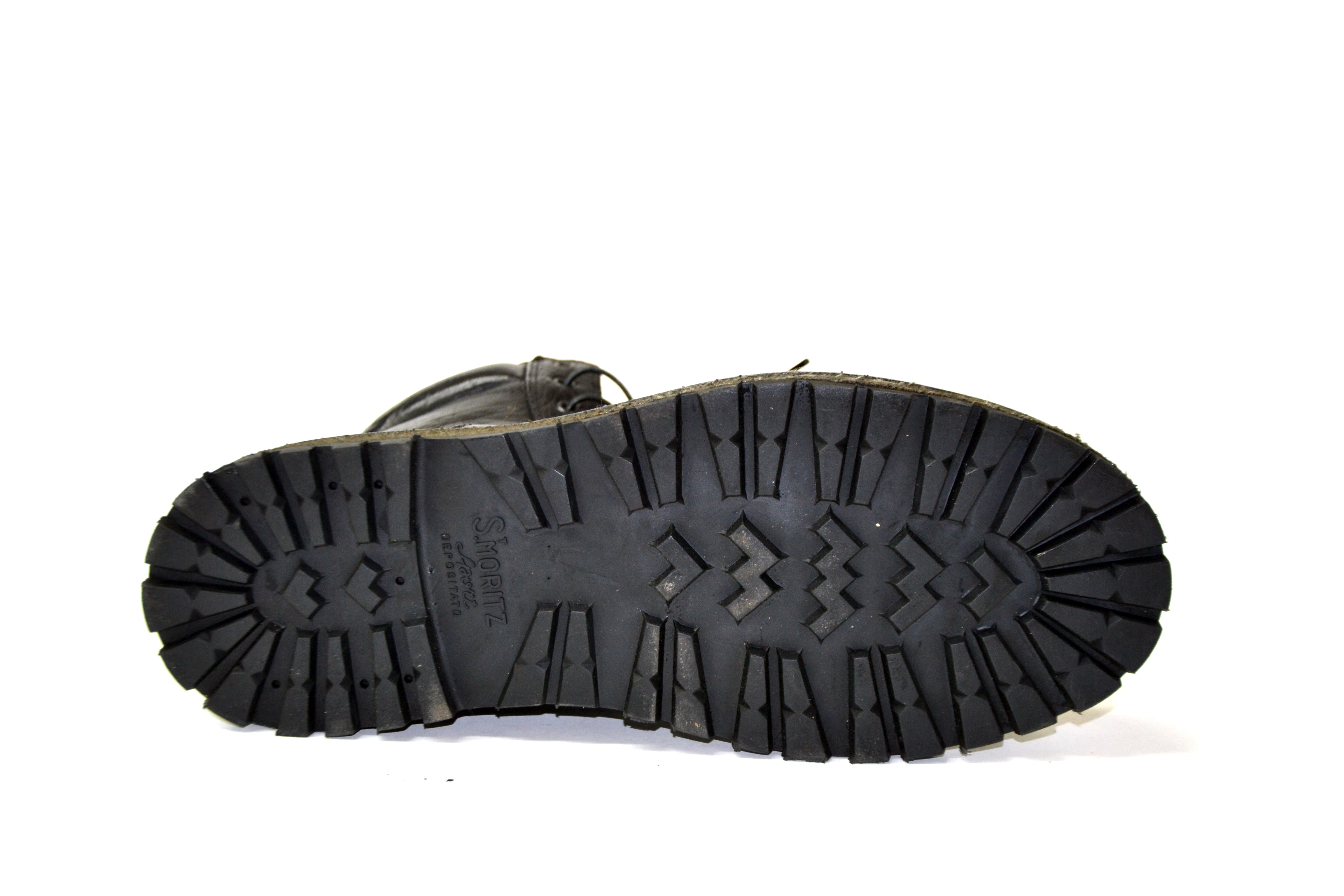 POLLINO Schwarze Lederstiefelette