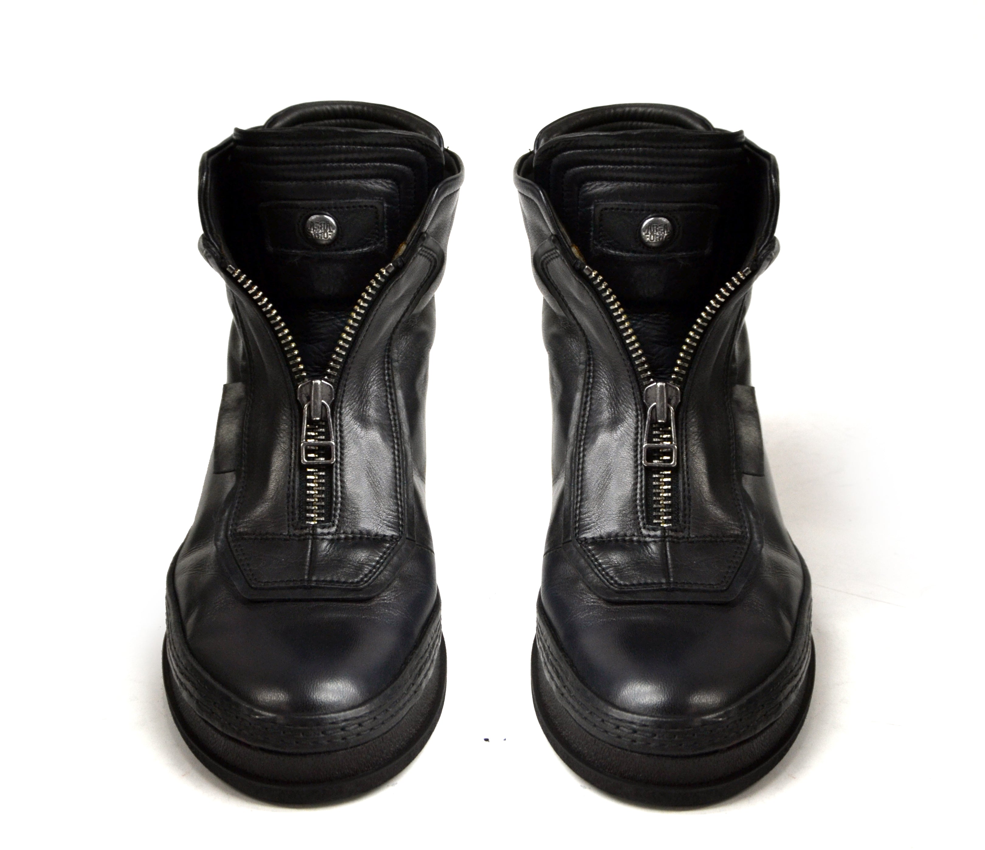 LARRY Schwarzer Ledersneaker