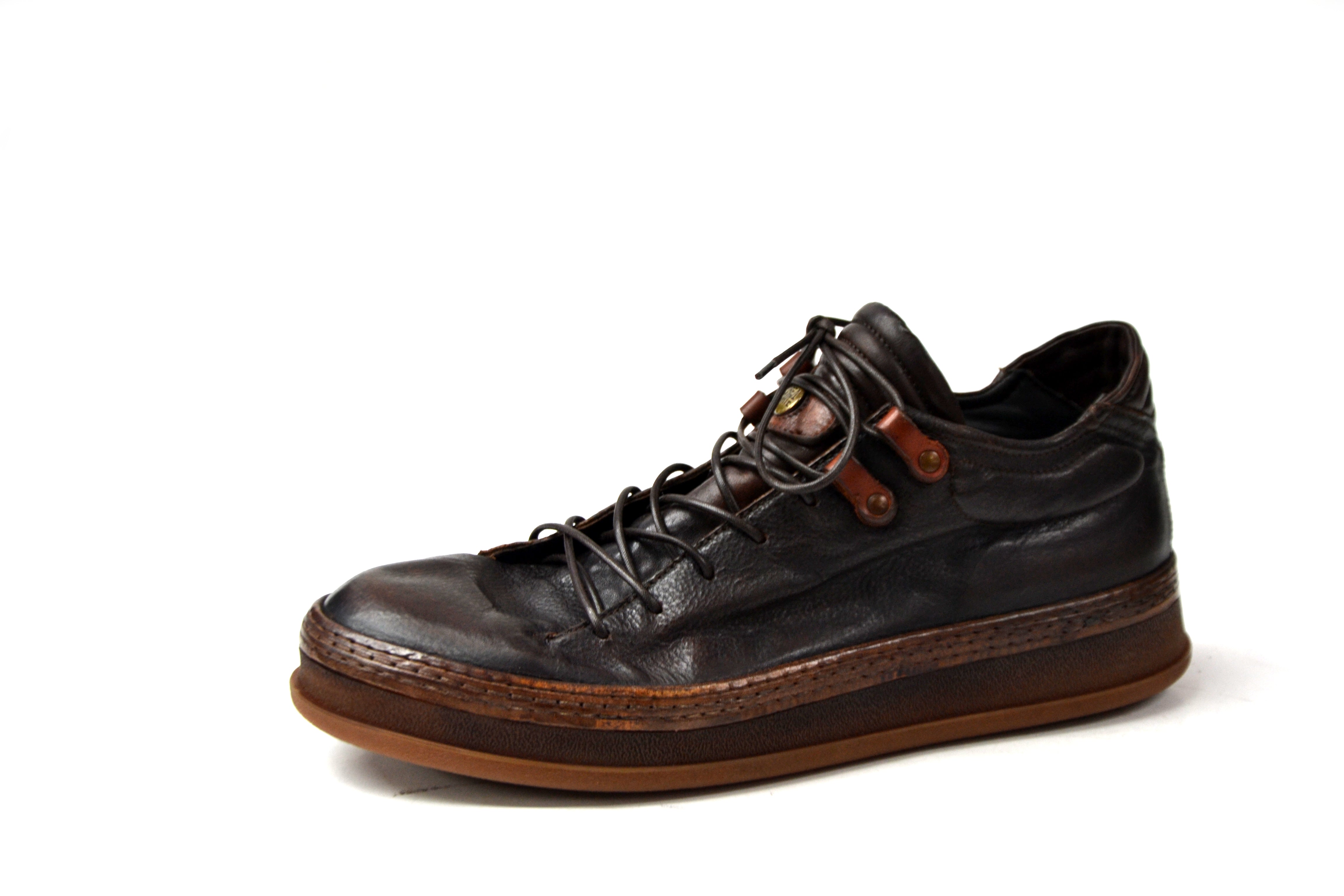 PEP Brauner Ledersneaker