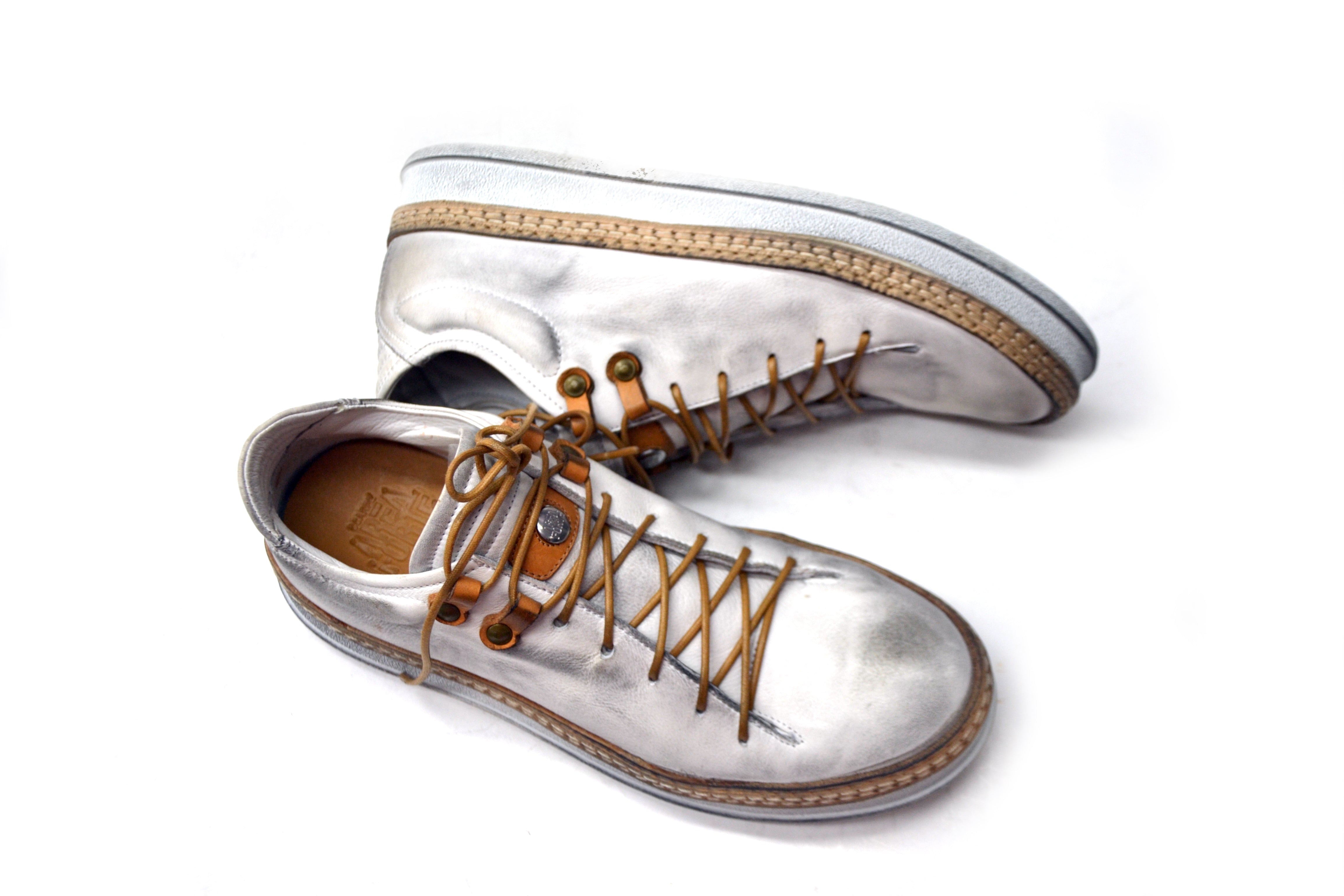 PEP weißer Ledersneaker